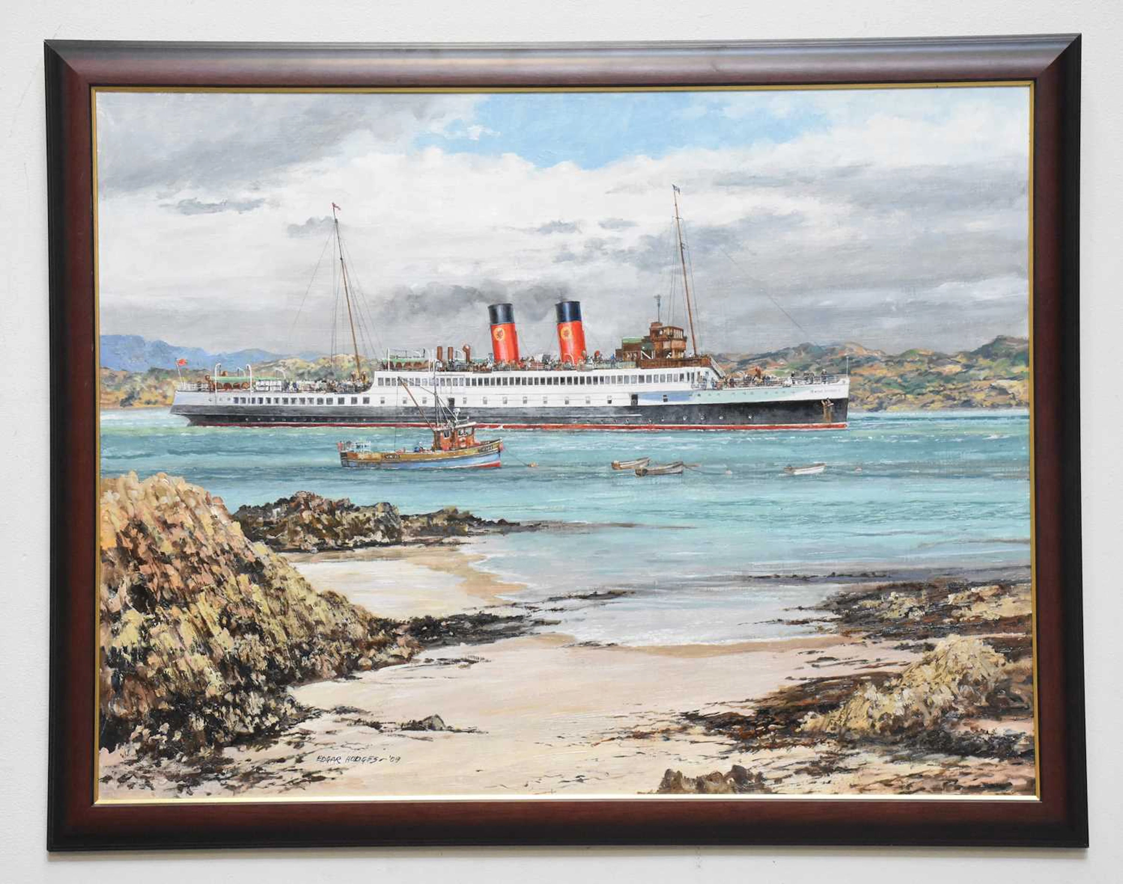 EDGAR HODGES (1928-2025); oil on board
