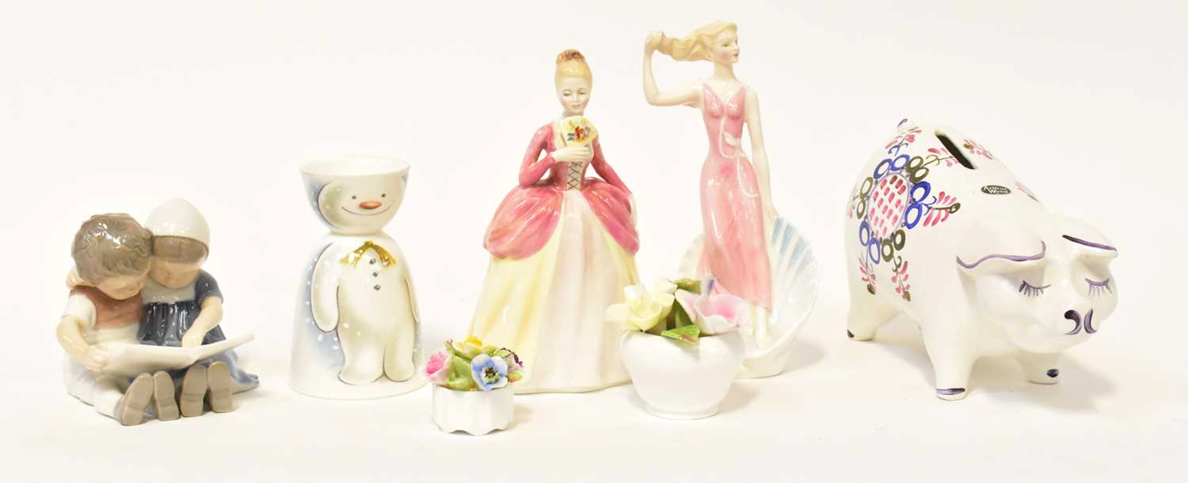 A mixed lot of ceramics including Royal Doulton figure 'Sea Sprite'