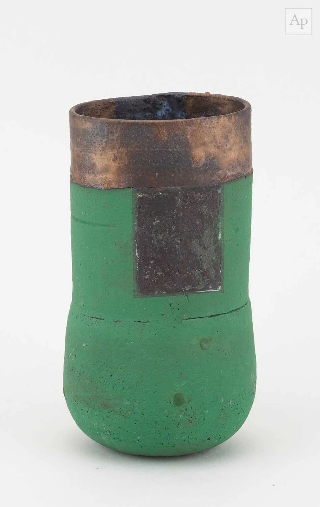 ROBIN WELCH (1936-2019); an oval stoneware vessel with...