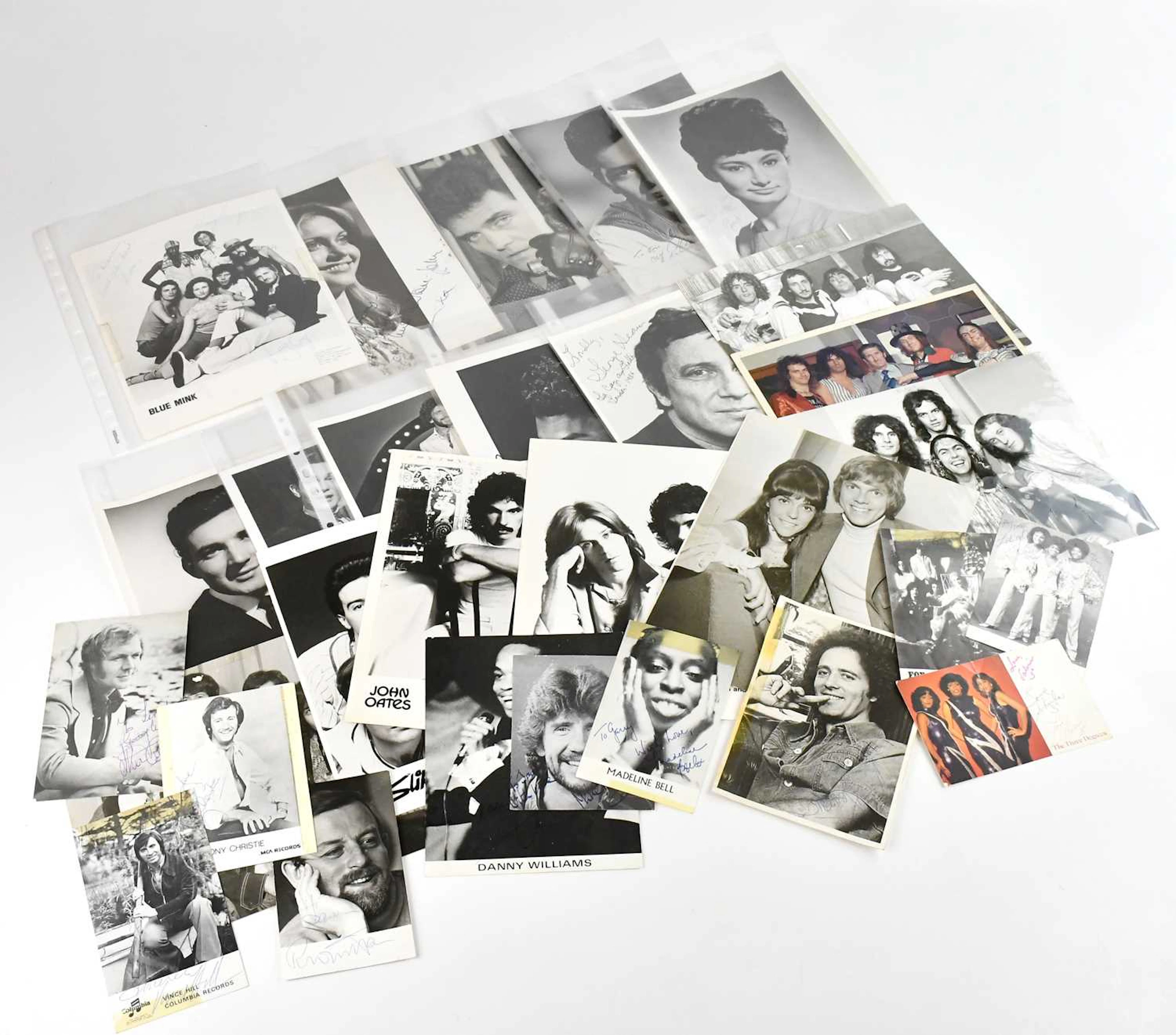 1970s/80s MUSIC; a collection of over twenty signed items...