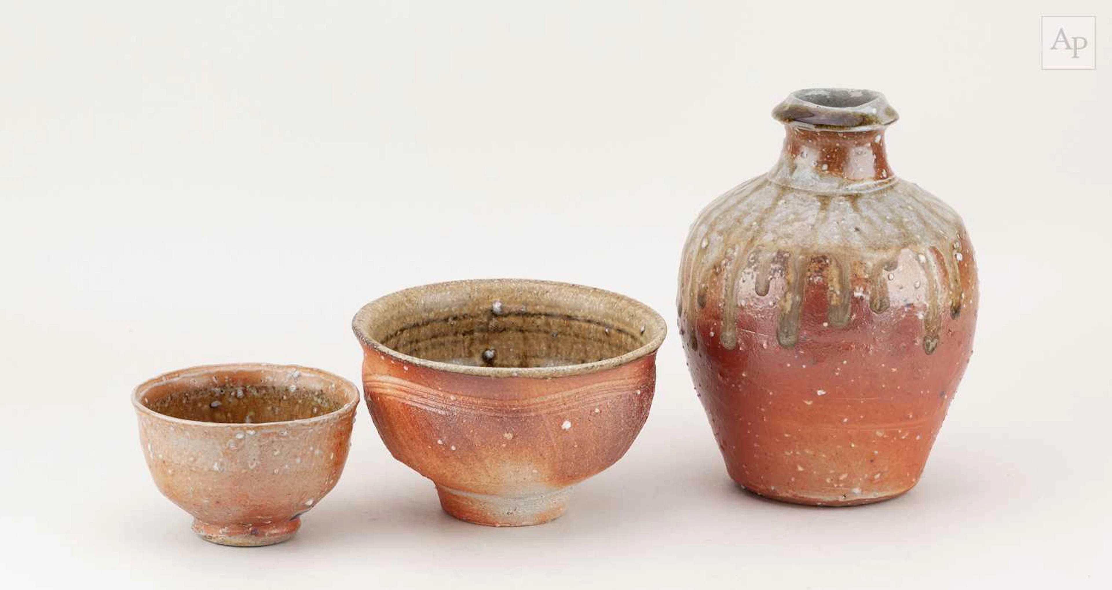 PHIL ROGERS (1951-2020); a salt glazed bottle with...