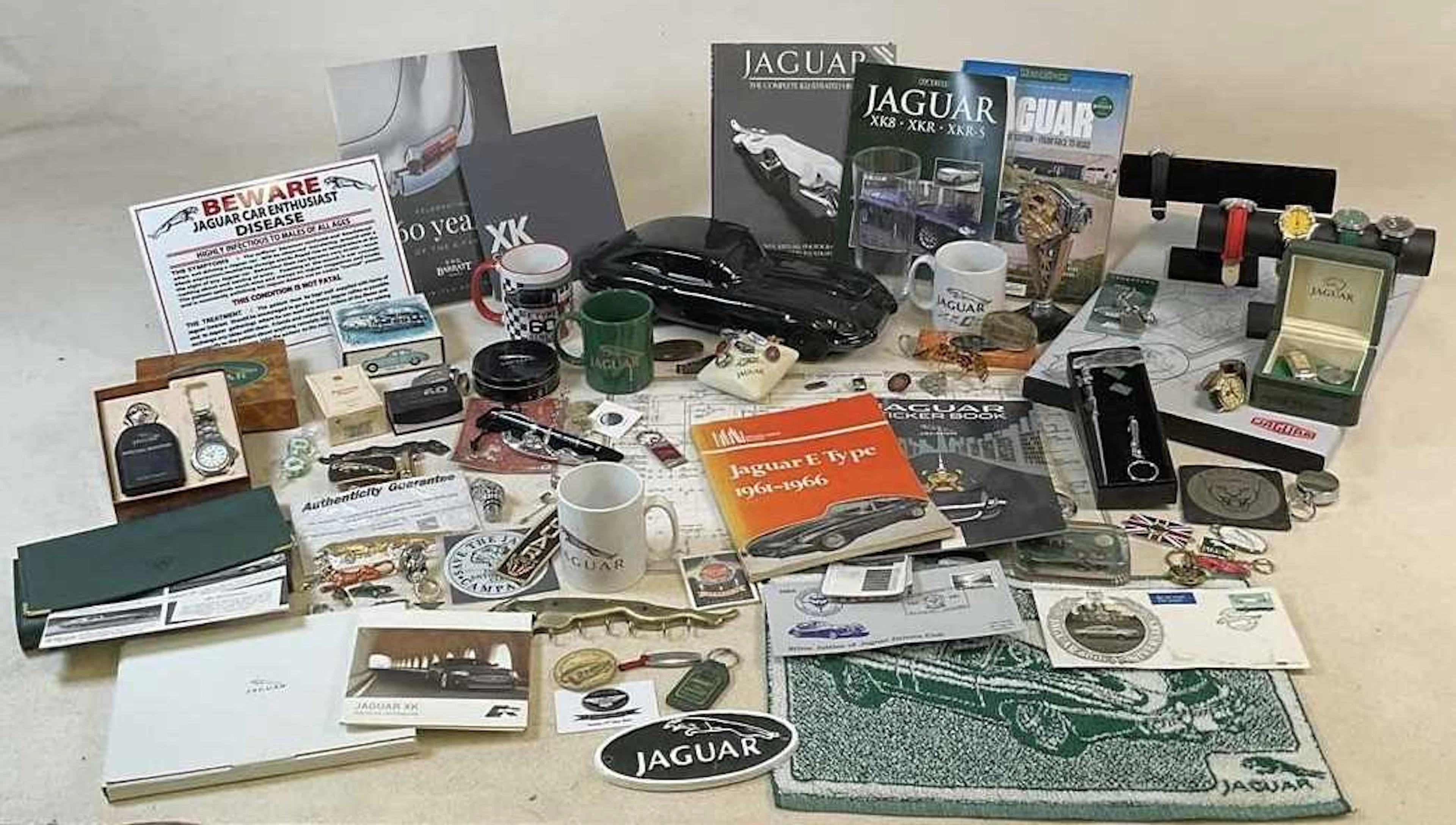 A Jaguar car enthusiast collection