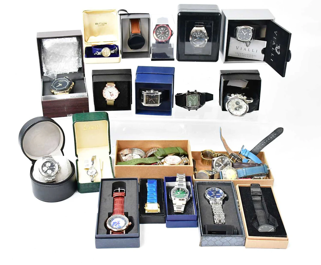 A quantity of boxed wristwatches