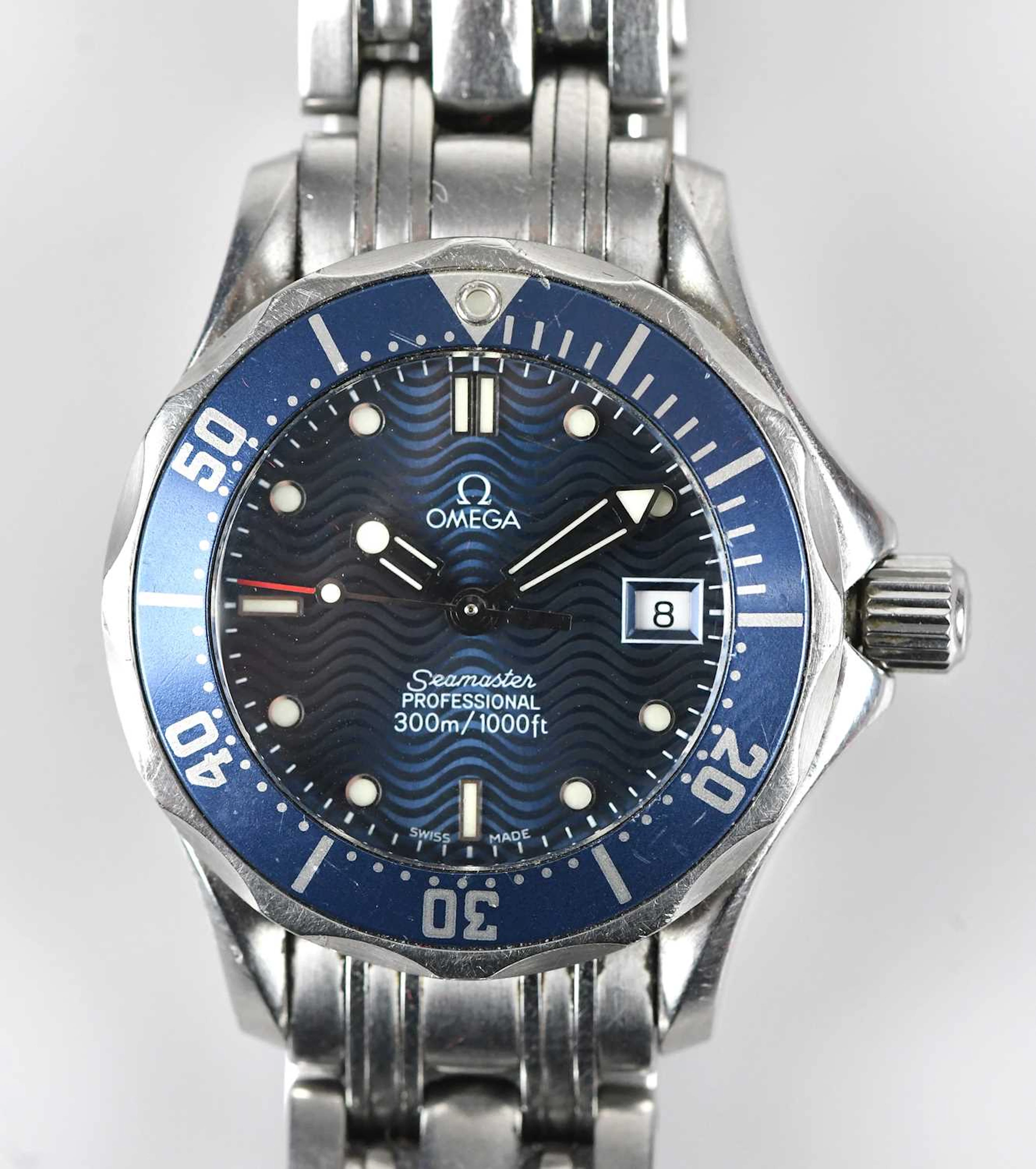 OMEGA; a lady's stainless steel Seamaster Professional...