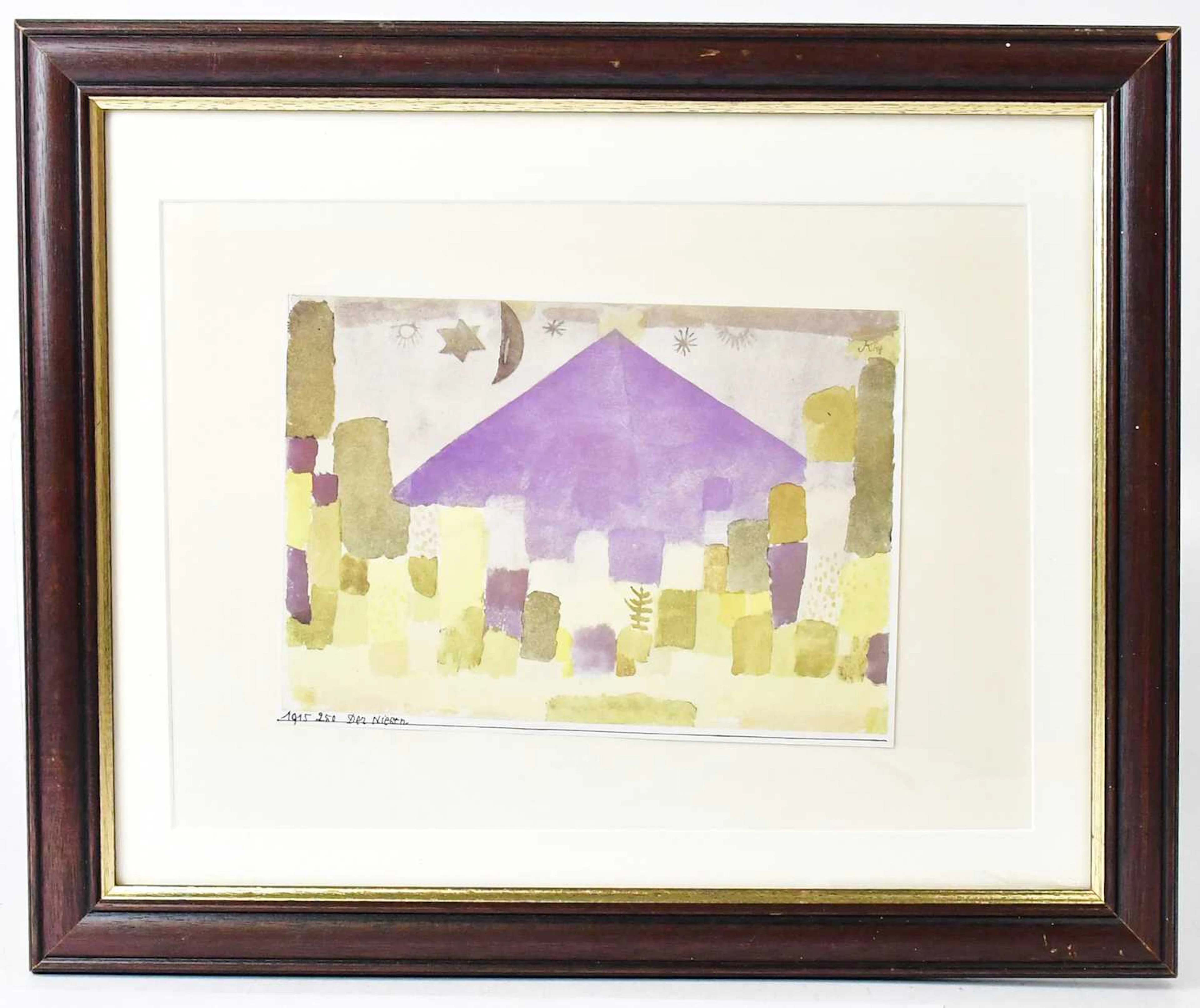 PAUL KLEE (German 1879-1940); a lithograph print