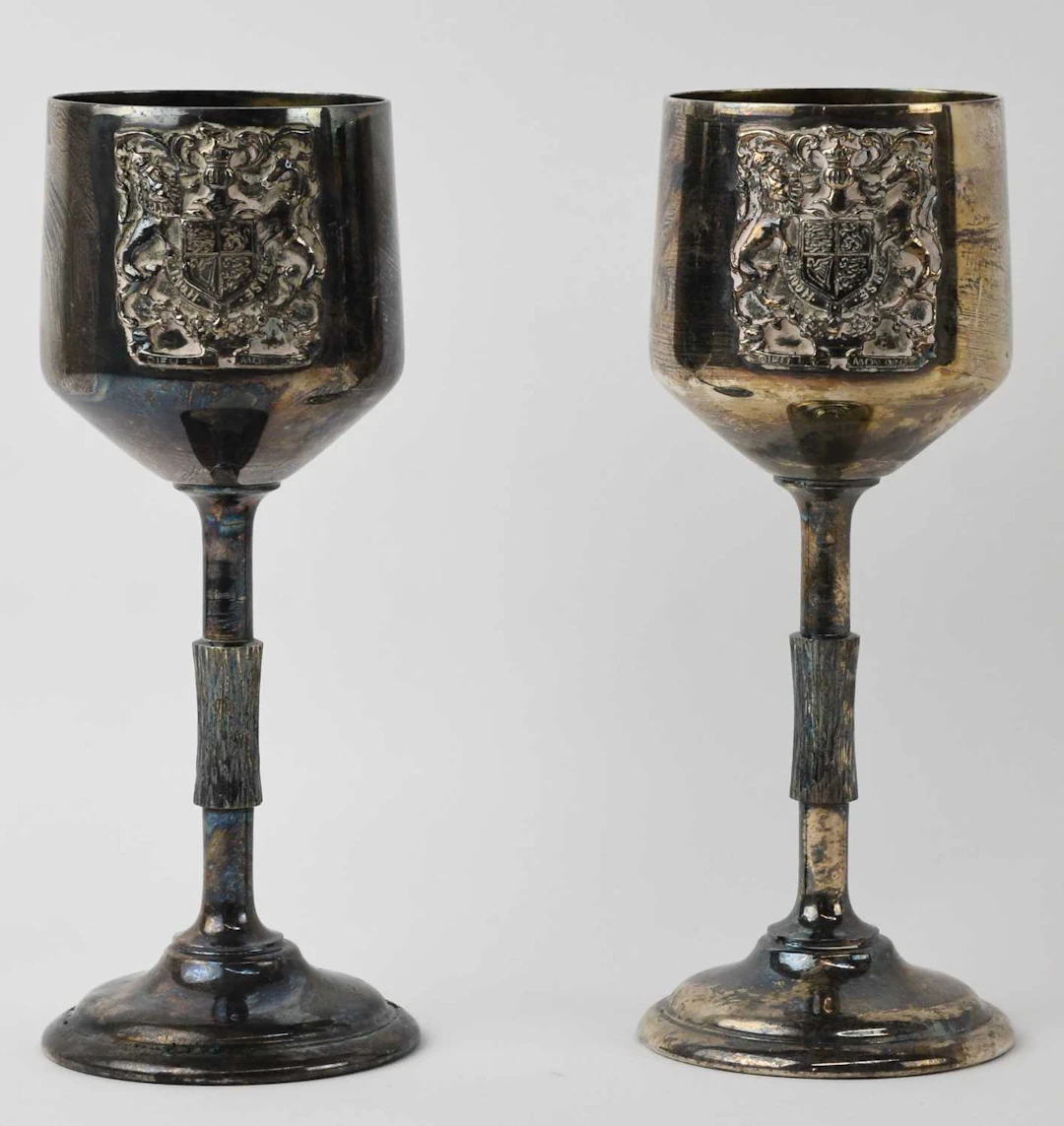 STERLING SILVERWARE LTD; a pair of commemorative...