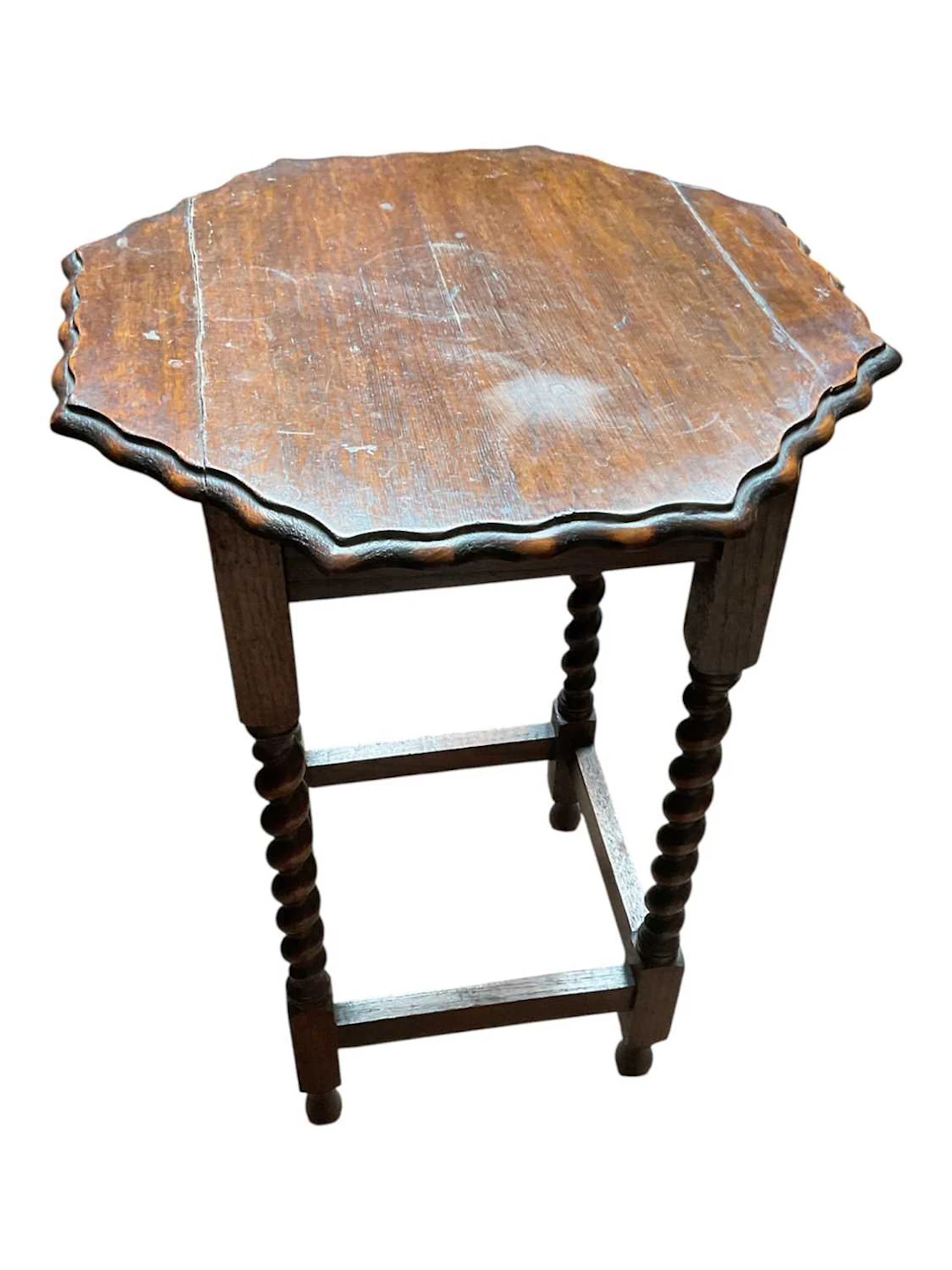 A 1920s oak occasional table