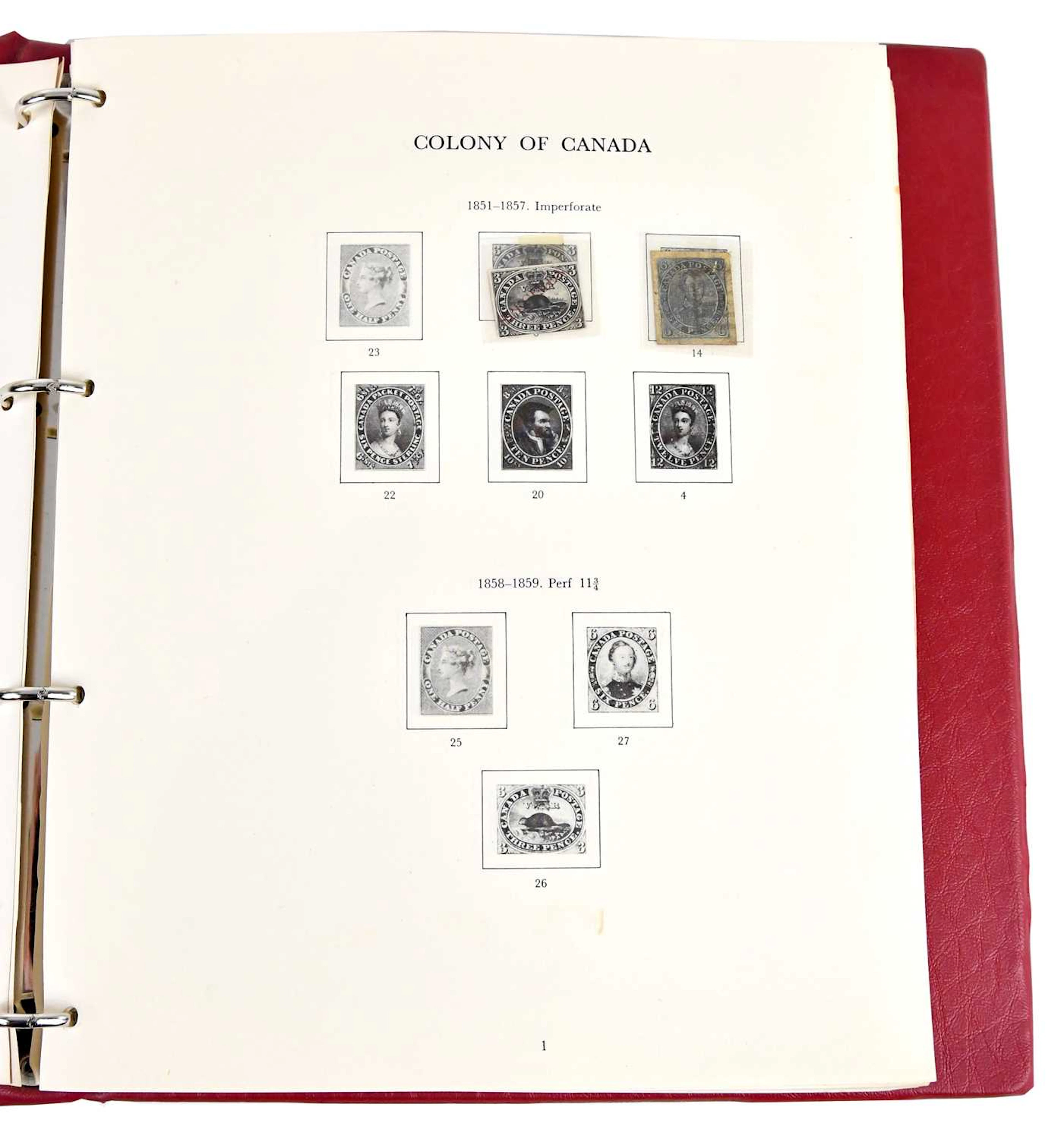 CANADA; 1851-1979 collection in a printed album