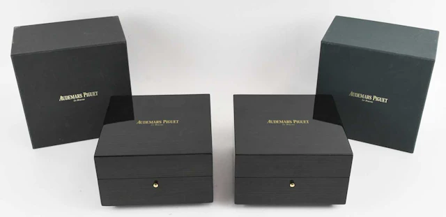 AUDEMARS PIGUET; two empty wristwatch boxes