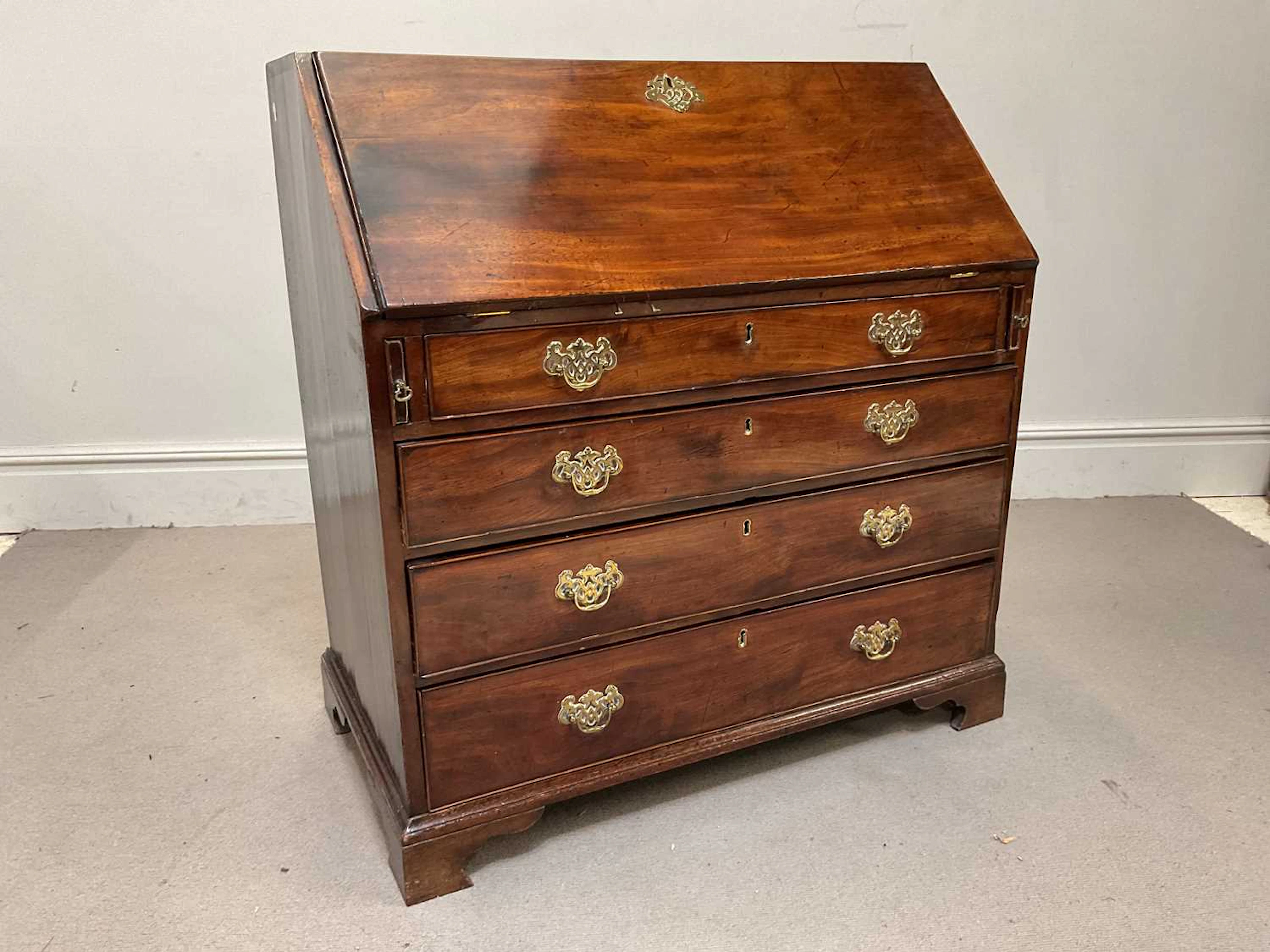 A George III mahogany bureau