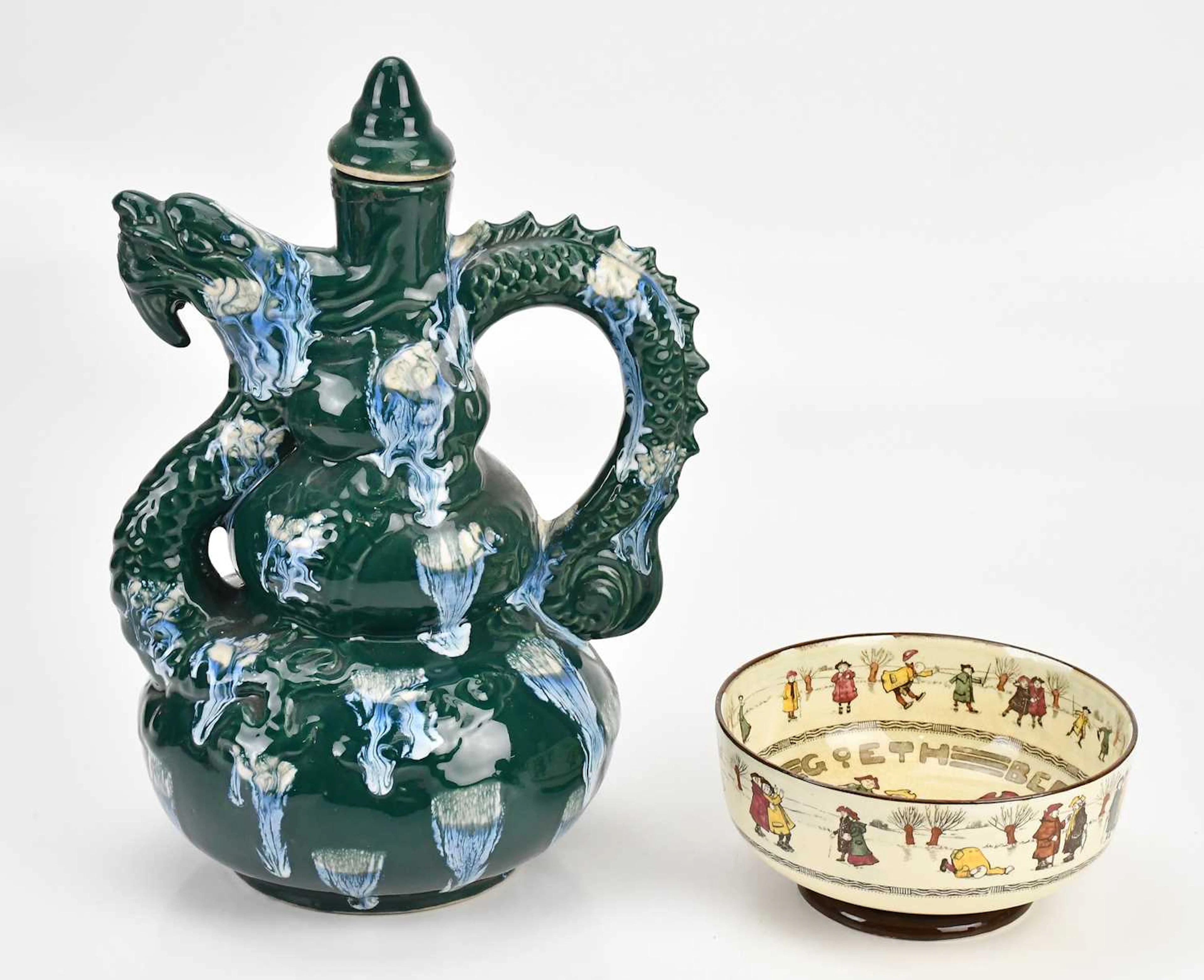 ROYAL DOULTON; a Seriesware footed bowl