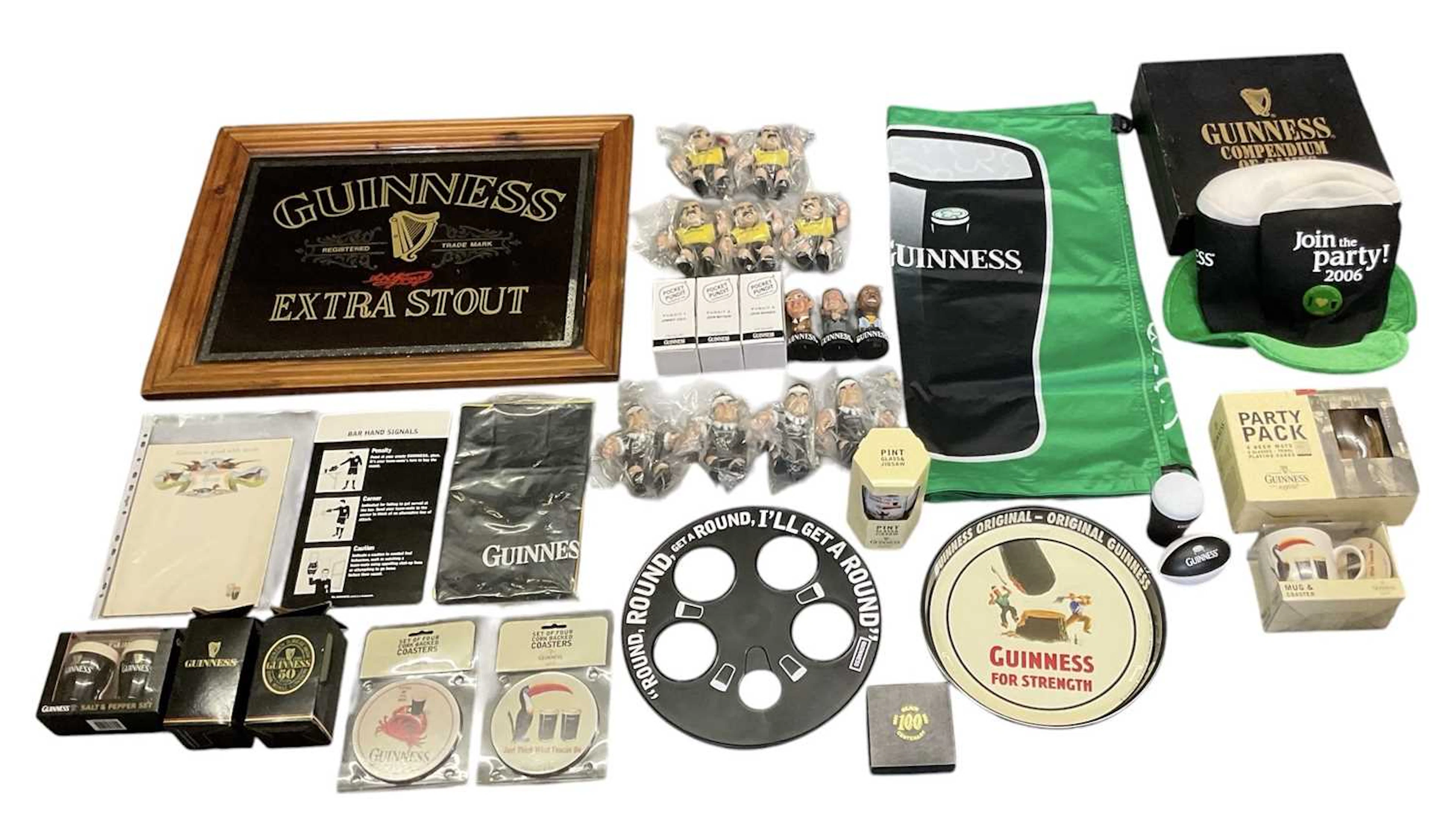 ADVERTISING INTEREST; a large collection of Guinness advertising items