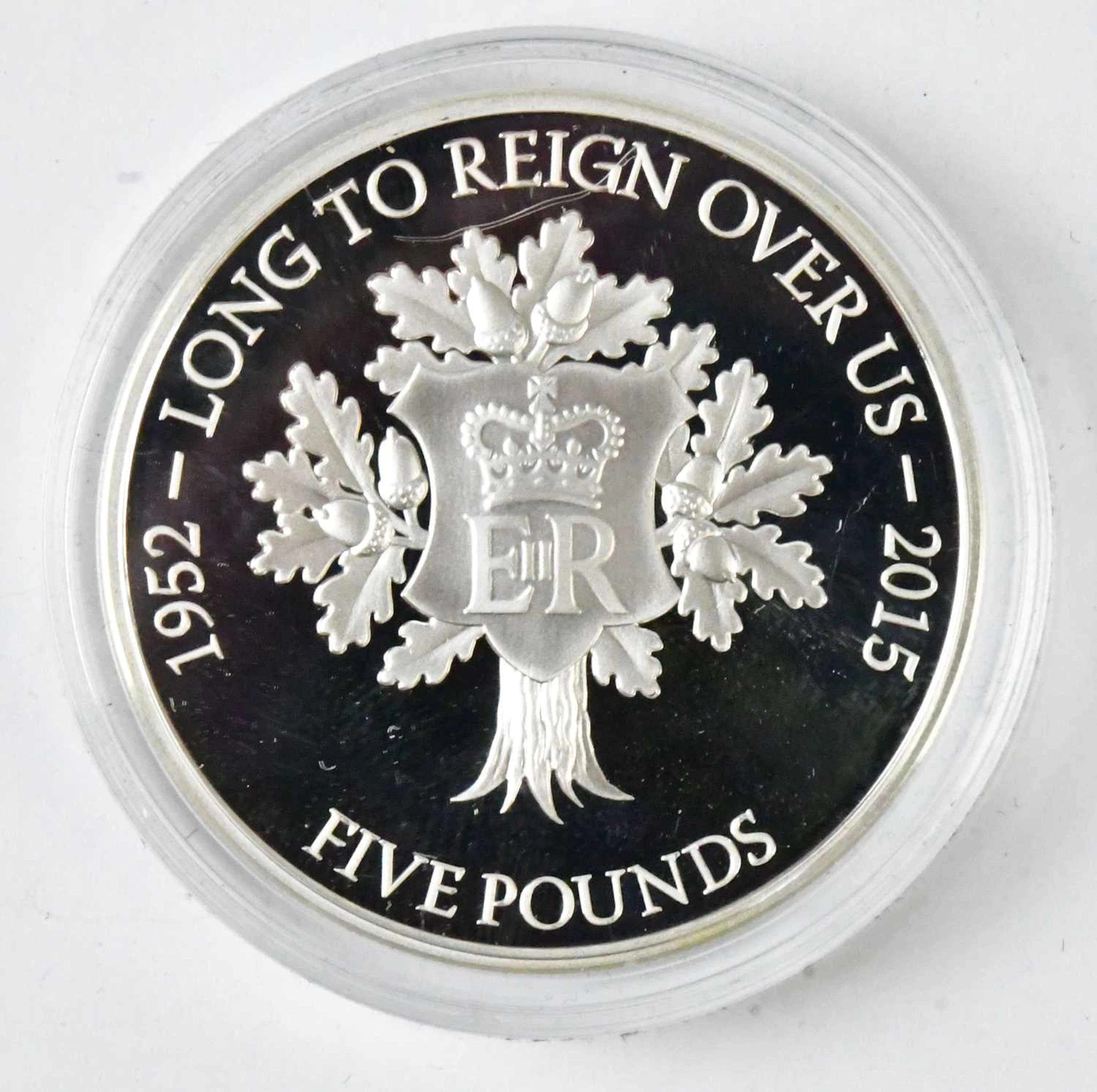 A limited edition 925 silver proof comemmorative £5 coin
