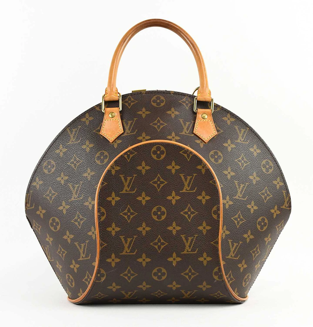 LOUIS VUITTON; a lady's brown monogram leather 'Ellipse PM' handbag