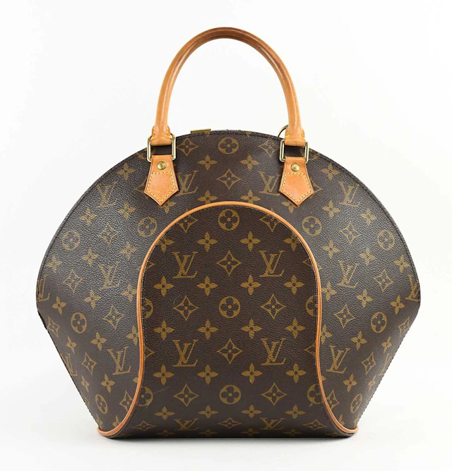 LOUIS VUITTON; a lady's brown monogram leather 'Ellipse PM' handbag