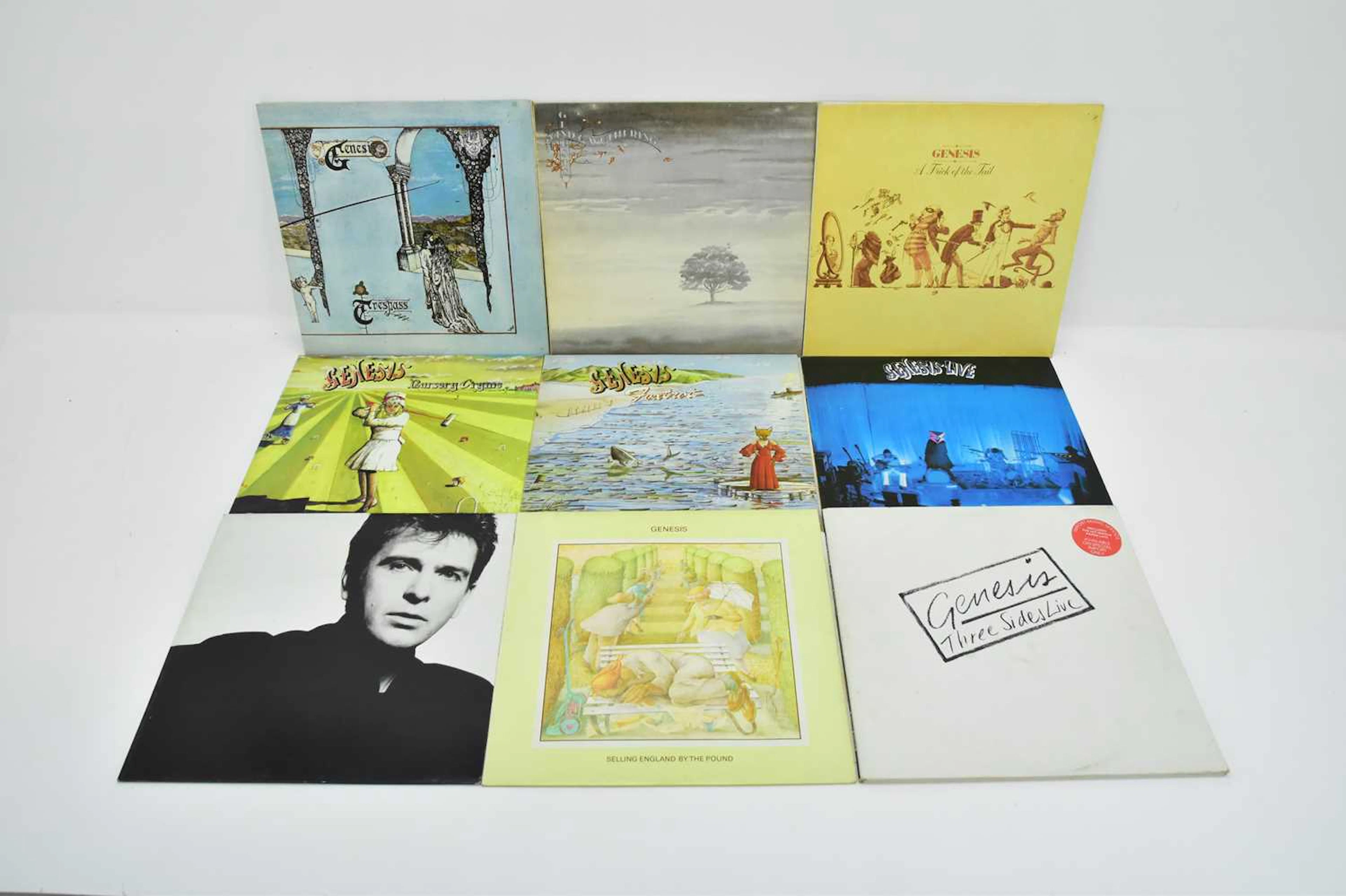 GENESIS; nine albums comprising 'Wind and Wuthering'