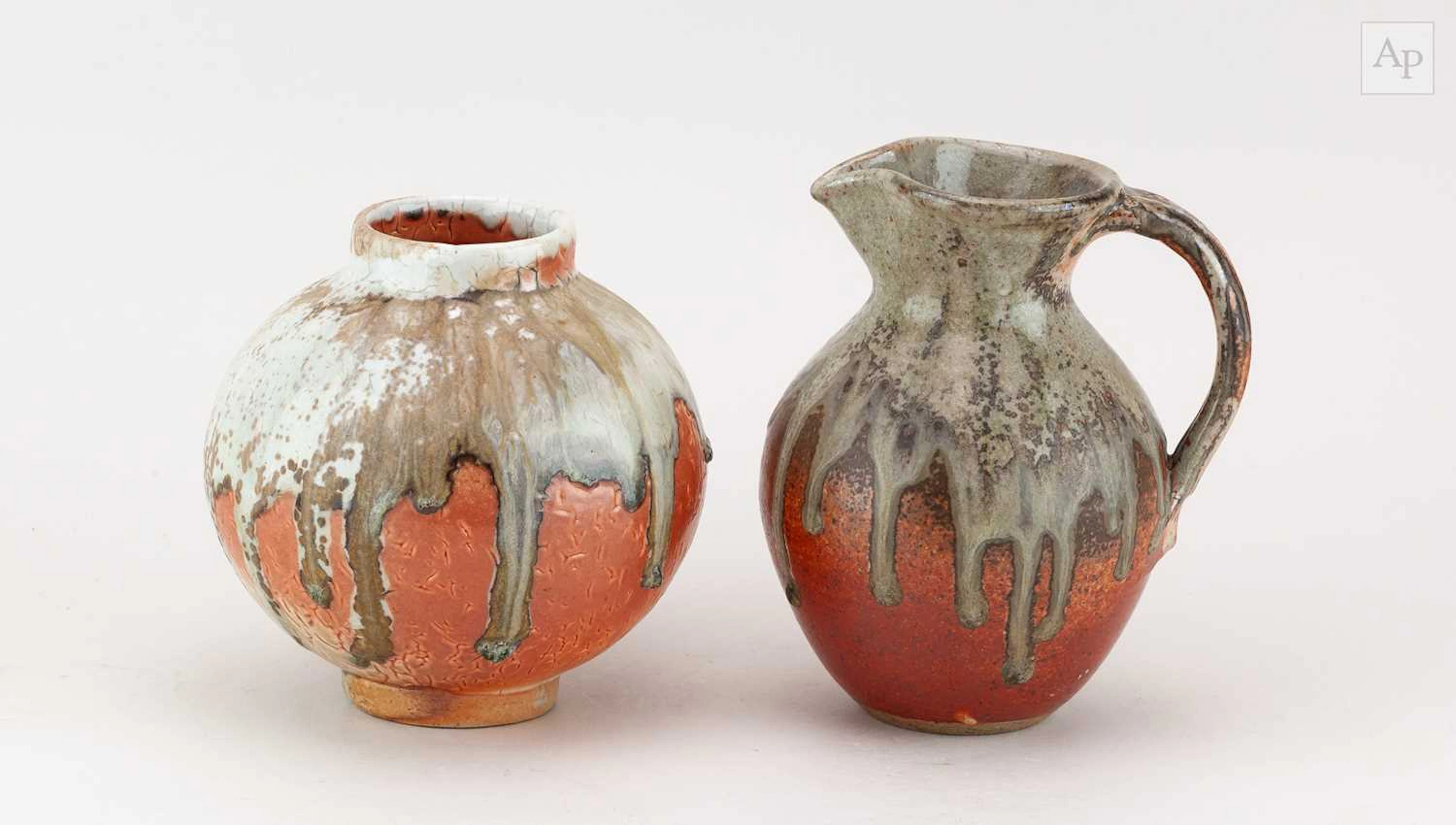 SVEND BAYER (born 1946); a wood fired stoneware baluster...