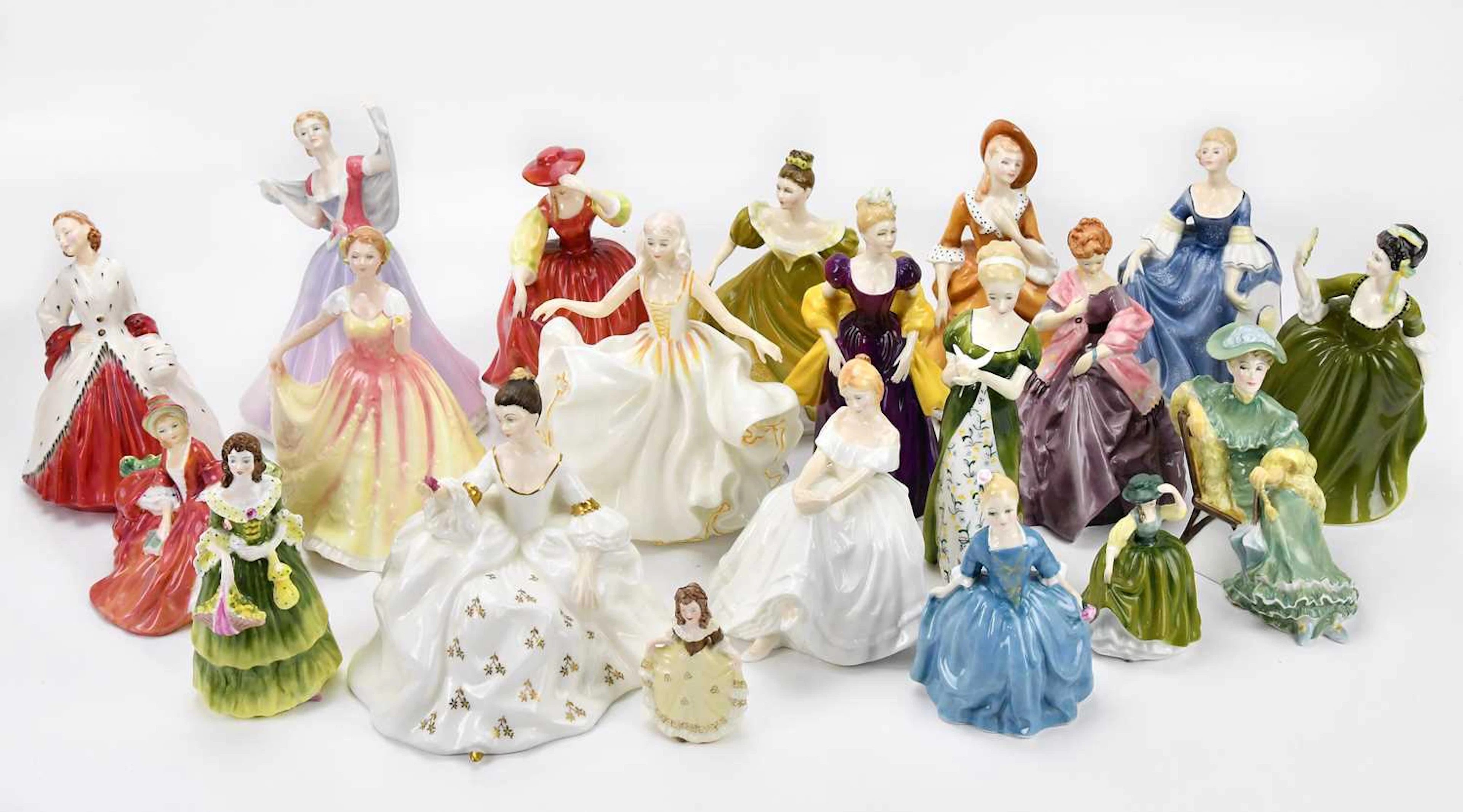 ROYAL DOULTON; a collection of figures