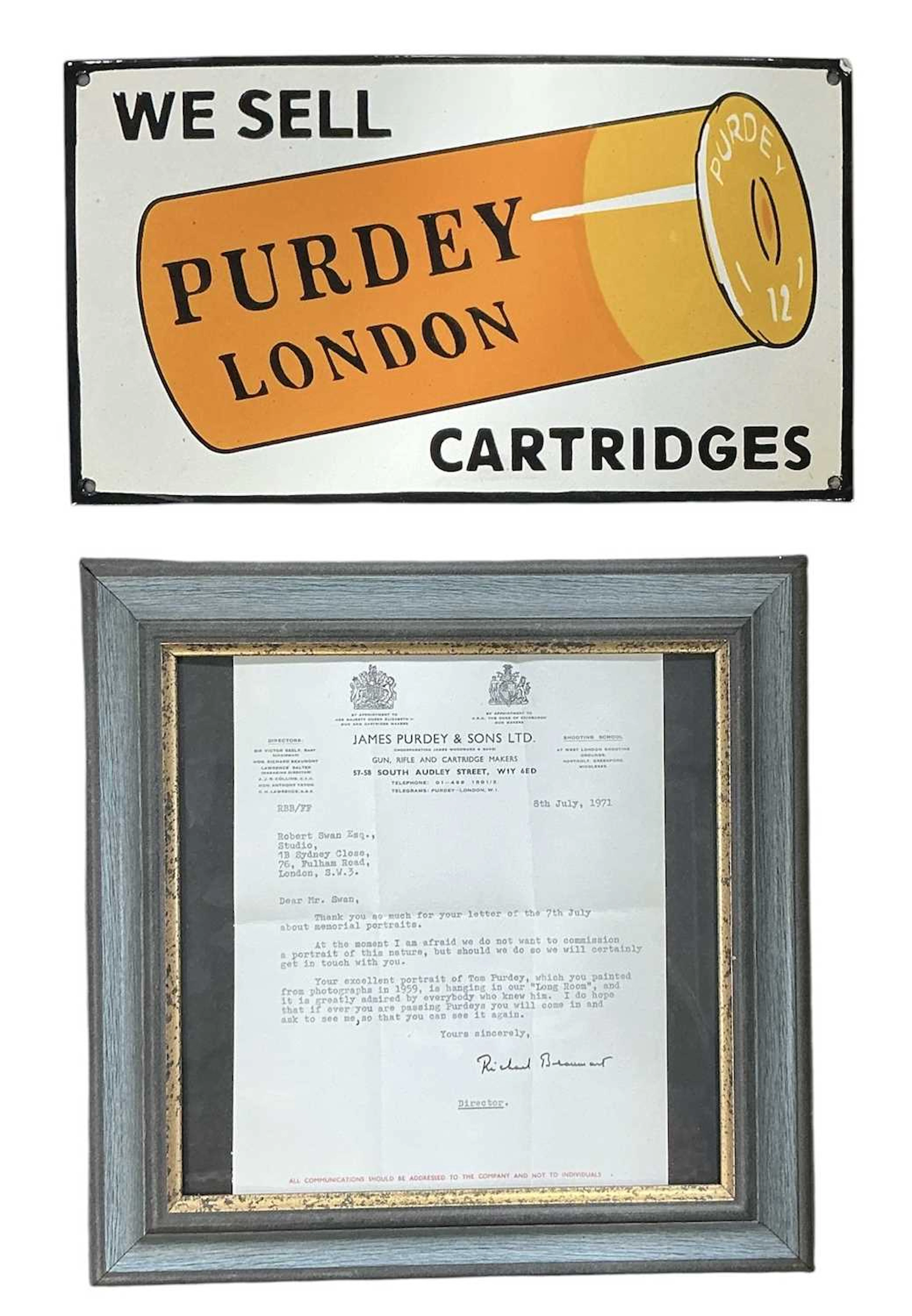 A reproduction vintage enamelled advertising sign for...