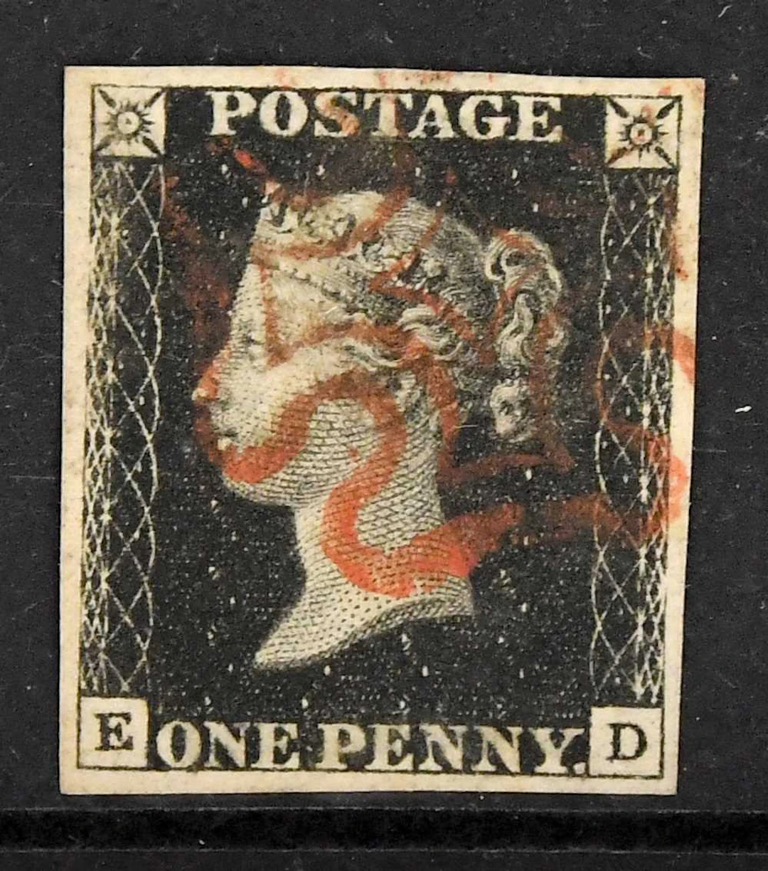 GREAT BRITAIN; 1840 1d black