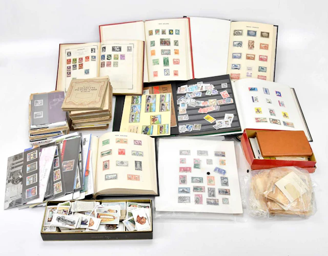 GREAT BRITAIN AND WORLD; a collection in albums and loose