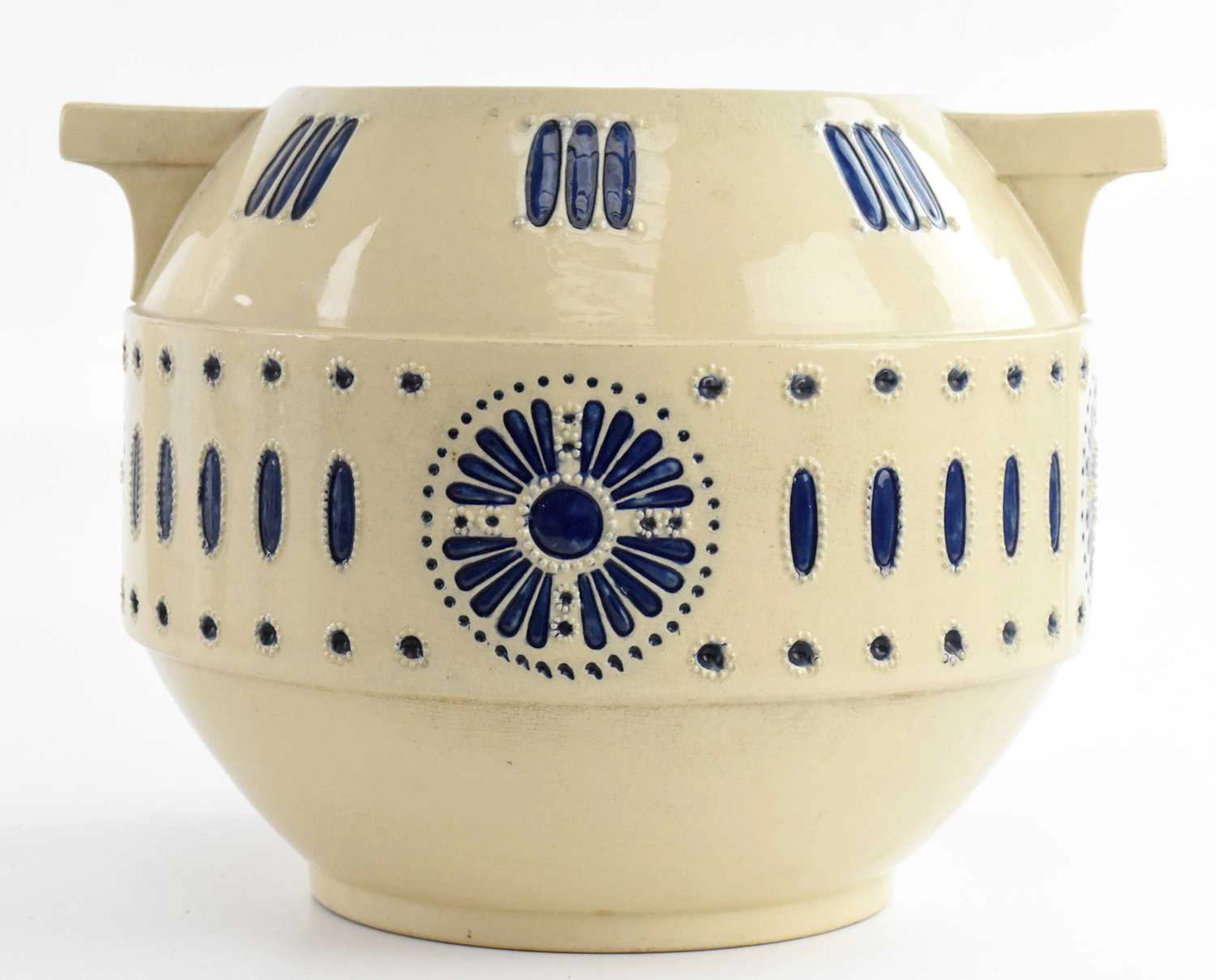 MERKELBACK & WICK; a Jugendstil ceramic jardiniere