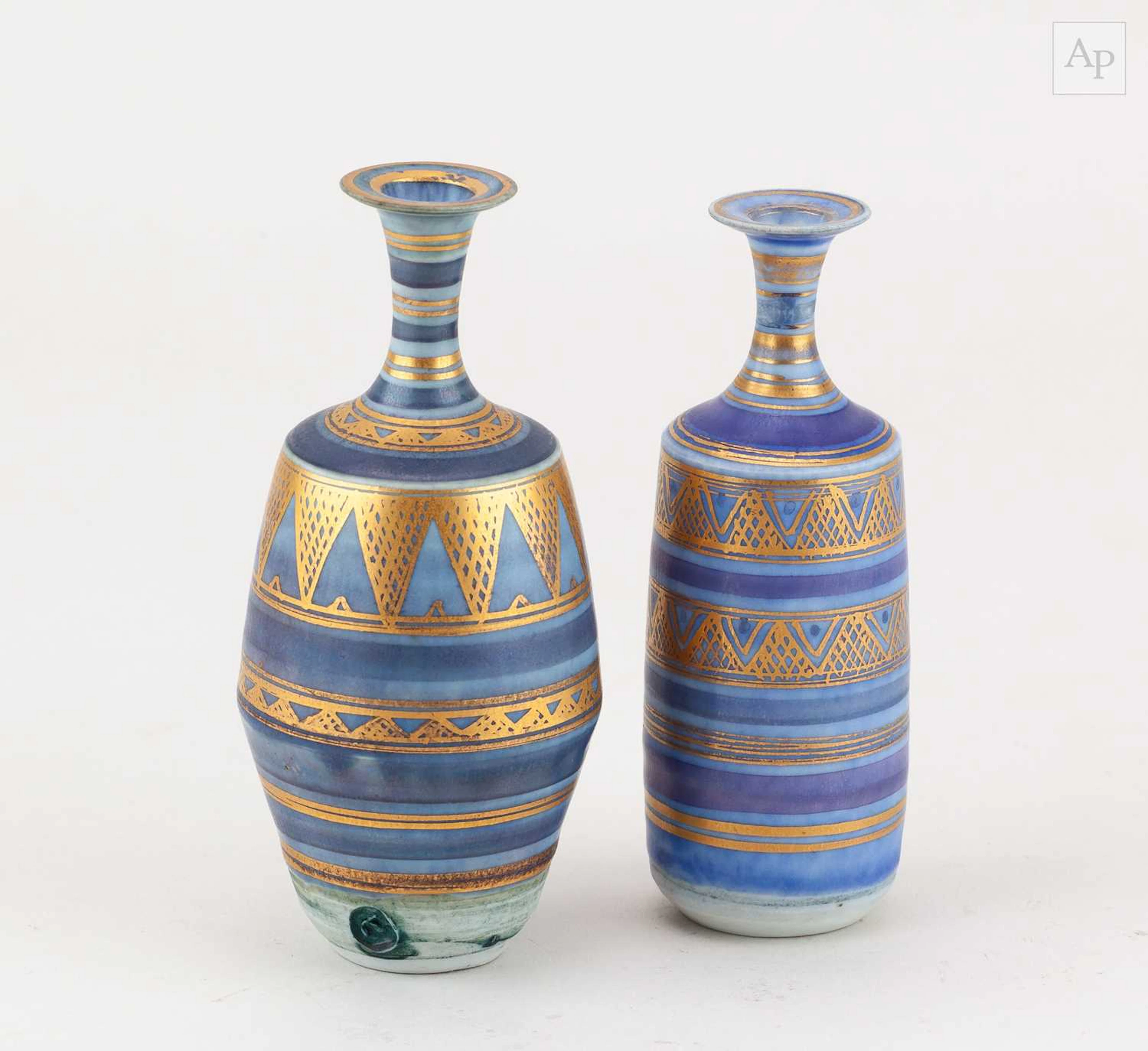 MARY RICH (1940-2022); a small porcelain bottle with...