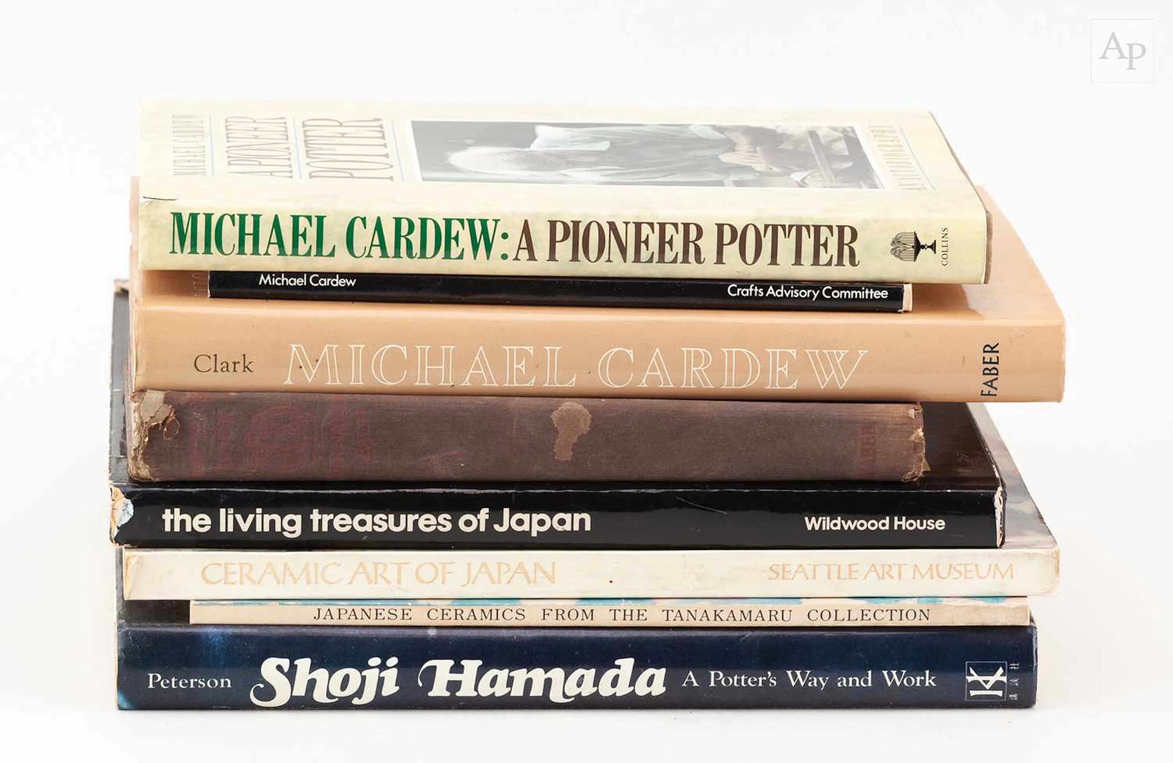 A collection of books on or by Bernard Leach