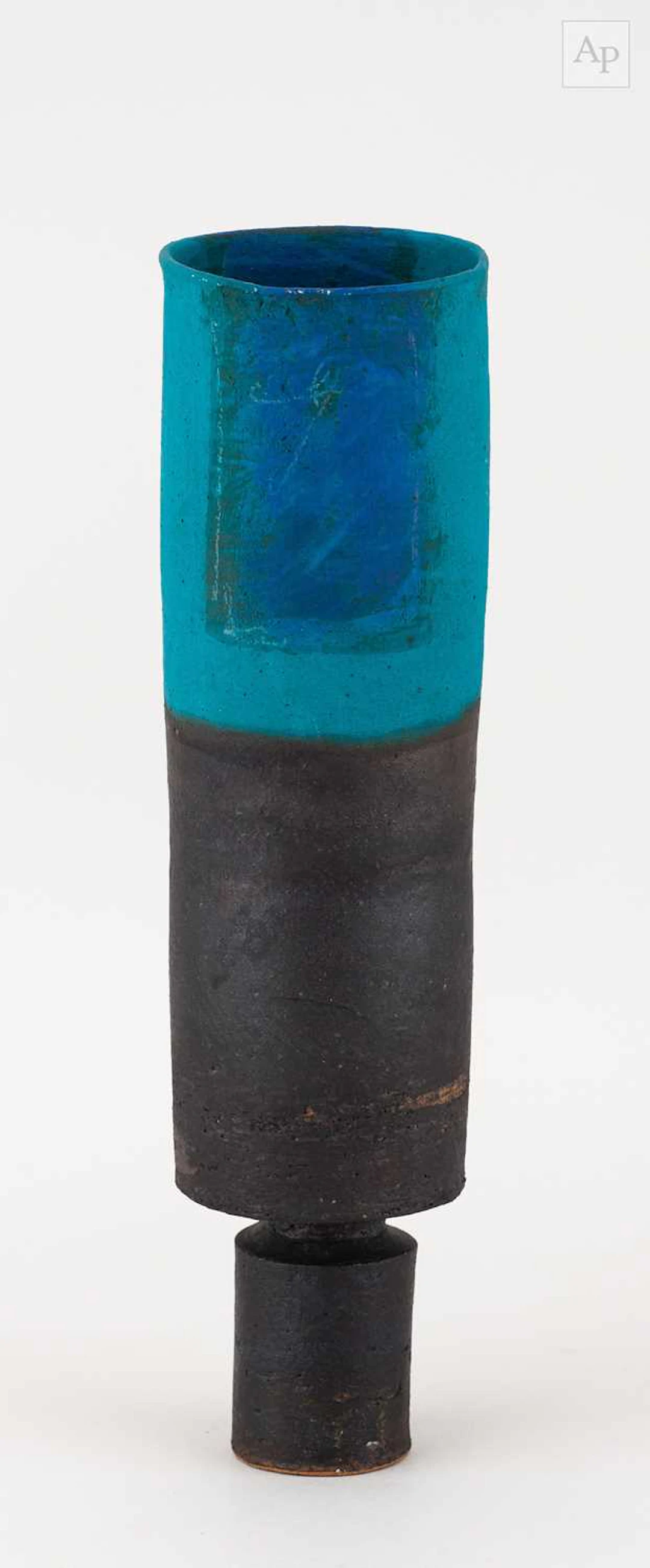 ROBIN WELCH (1936-2019); a tall narrow cylindrical...