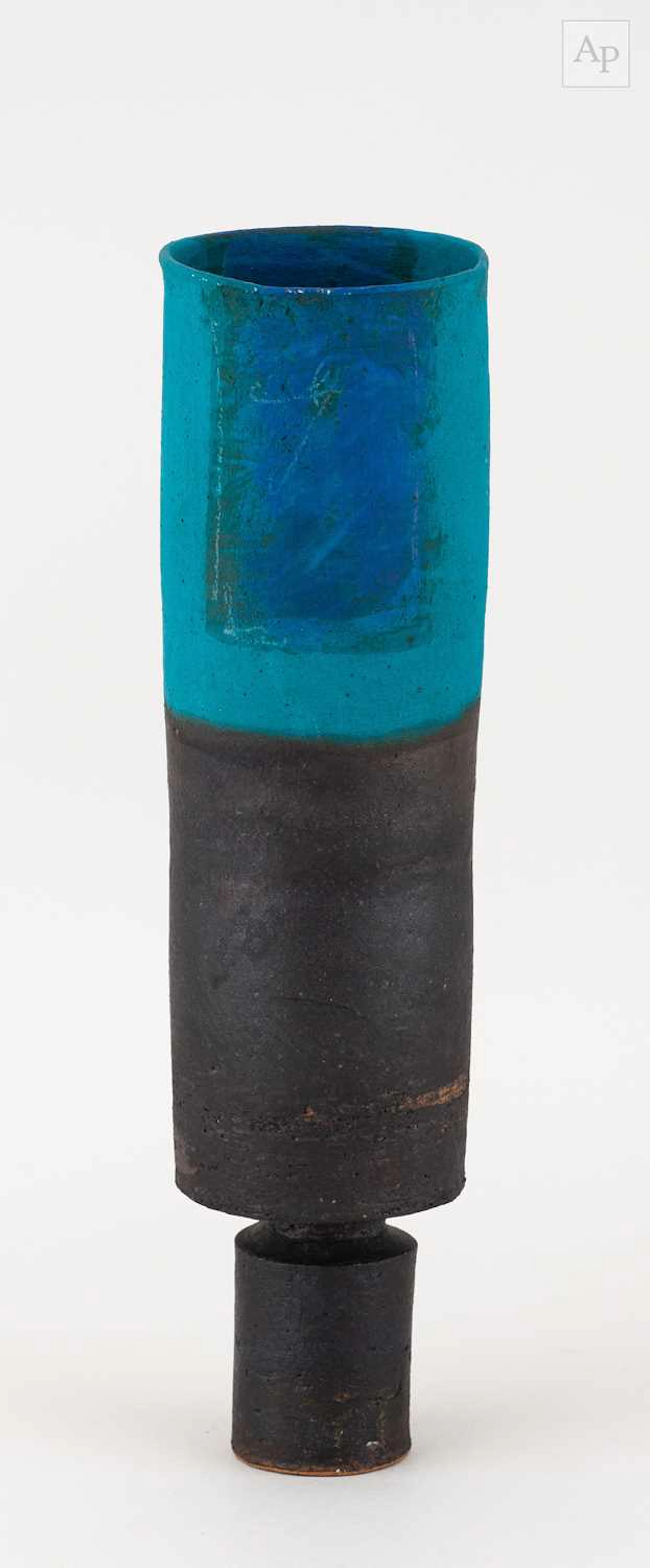 ROBIN WELCH (1936-2019); a tall narrow cylindrical...