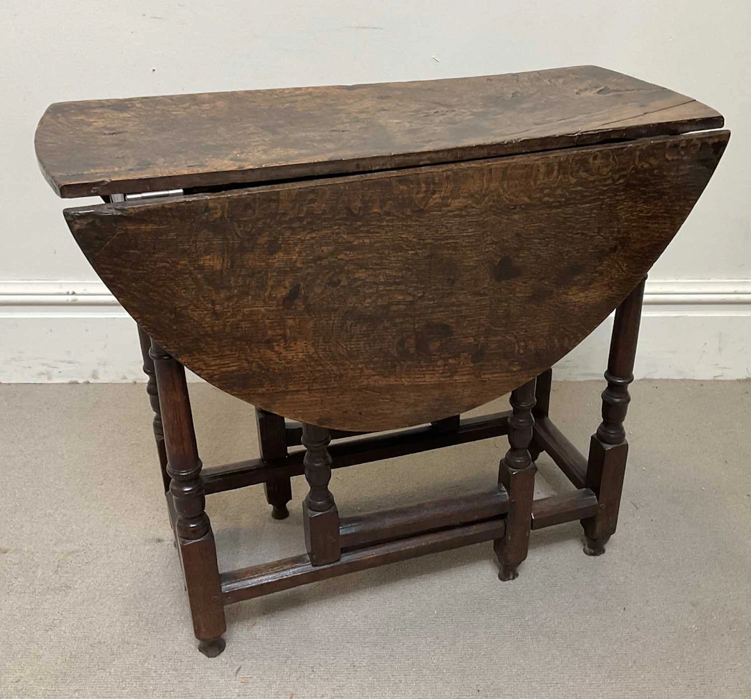 An 18th century oak gateleg table
