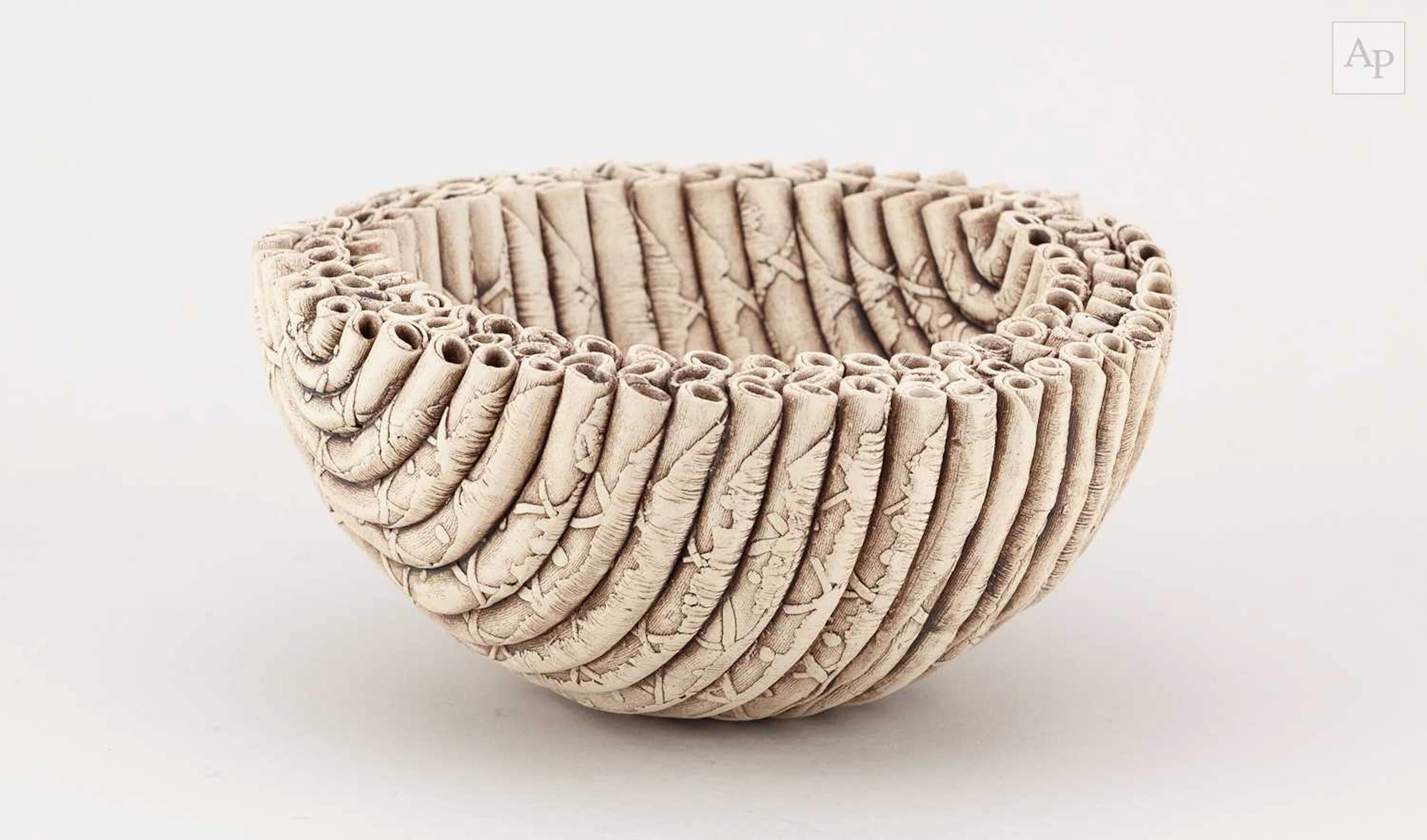 LISA ELLUL; a small earthenware cone bowl