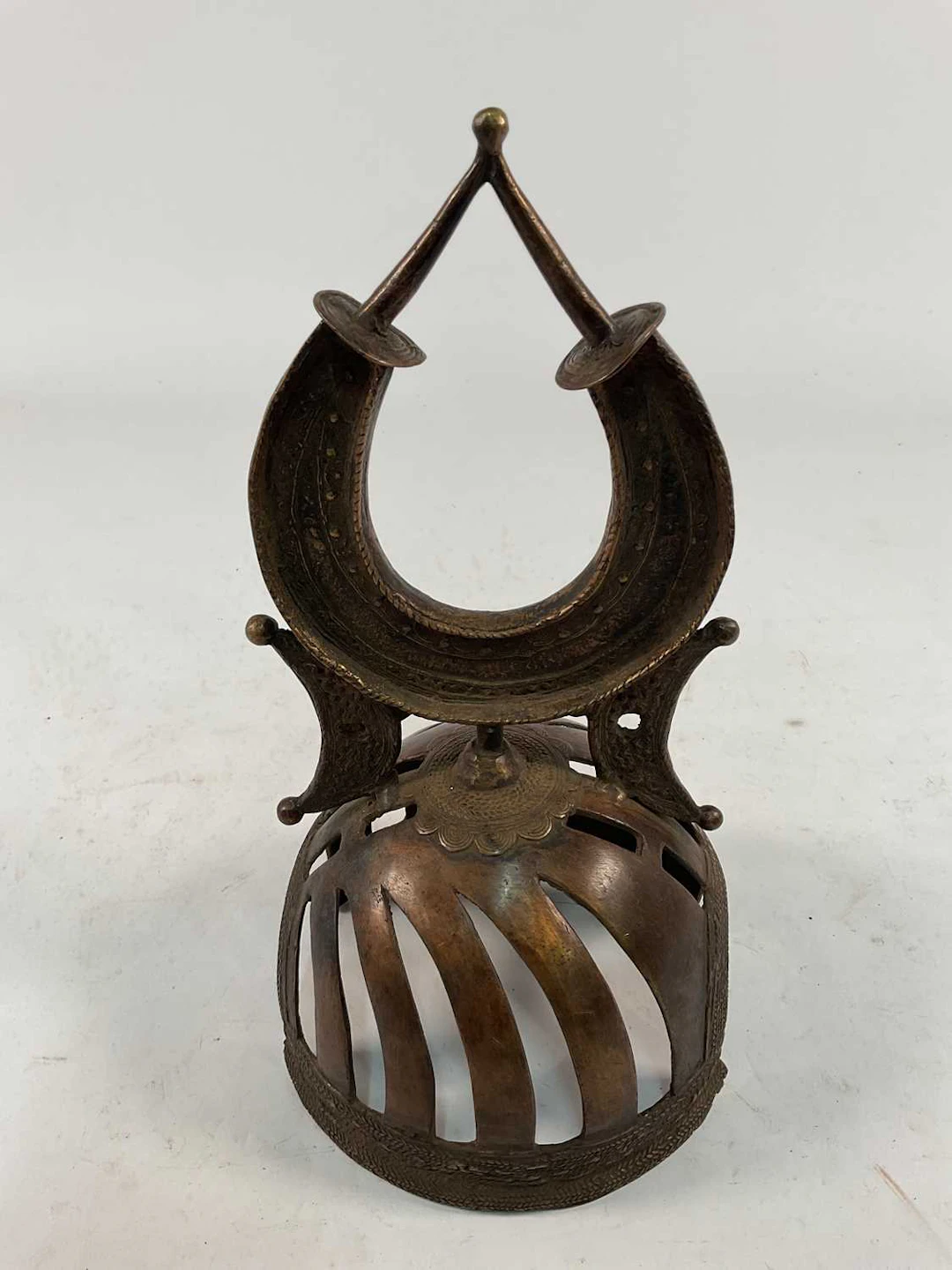 A replica Middle Eastern style medieval over helmet