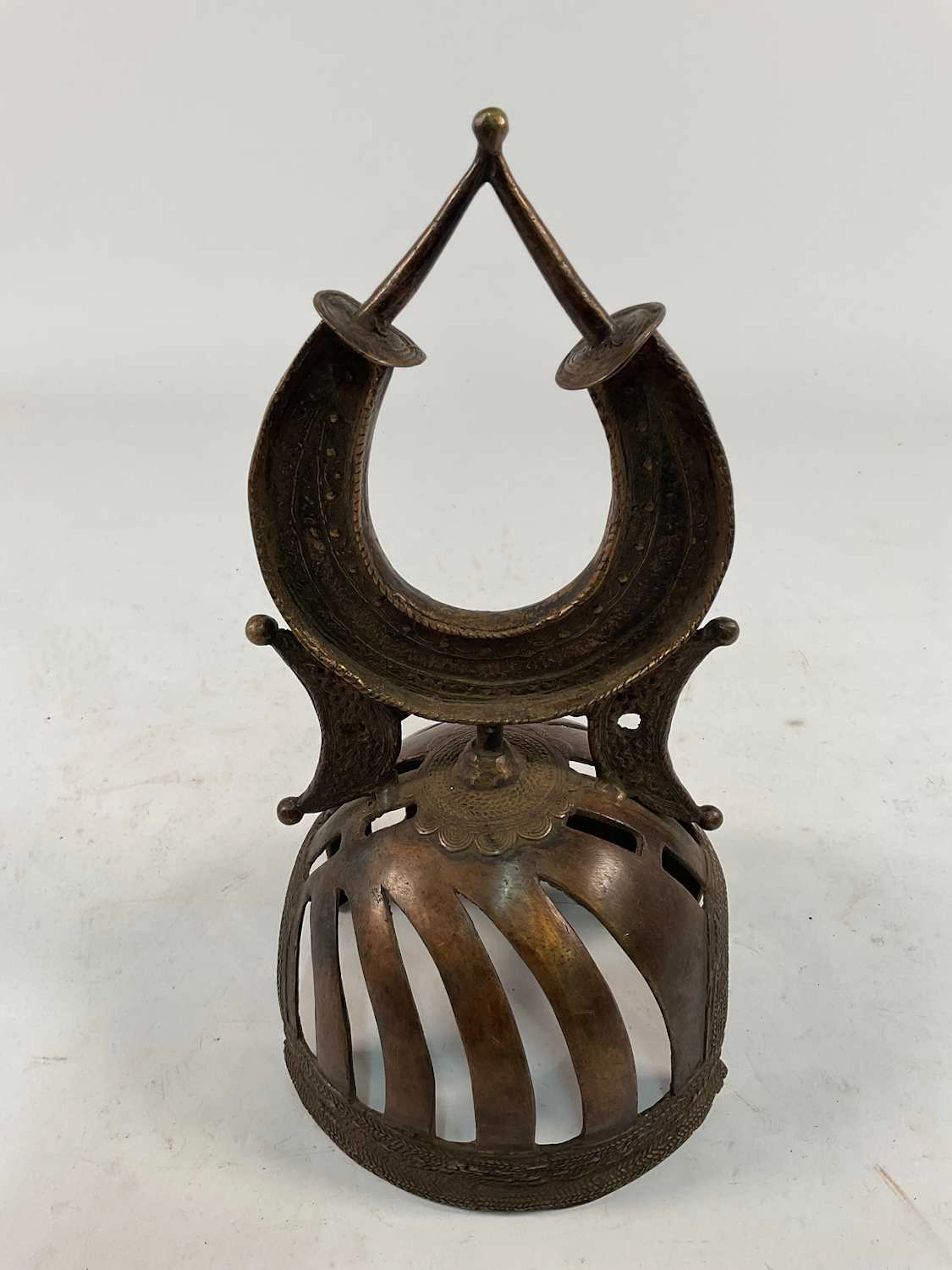 A replica Middle Eastern style medieval over helmet