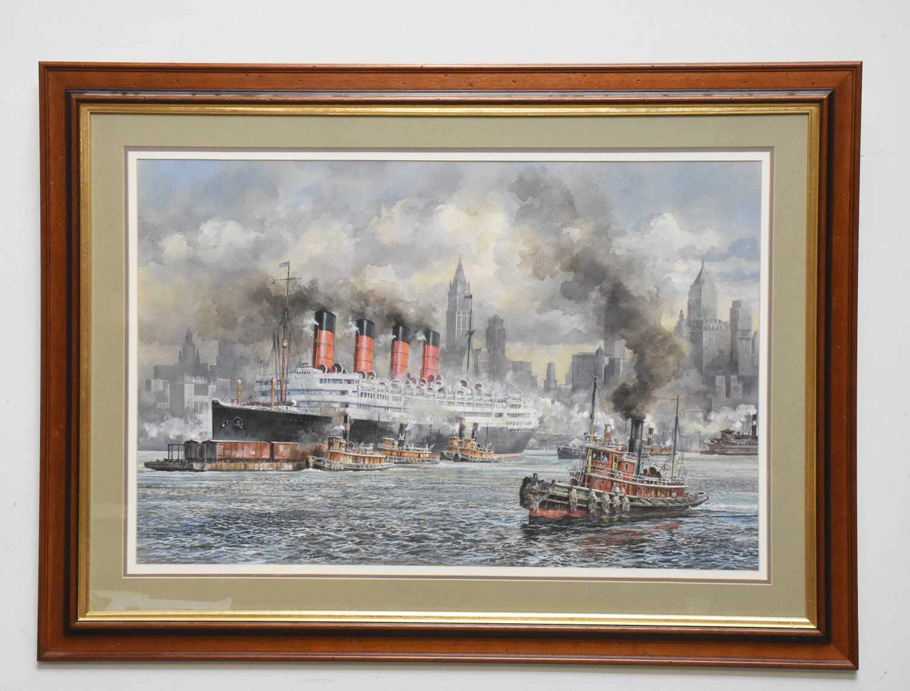 EDGAR HODGES (1928-2025); large watercolour