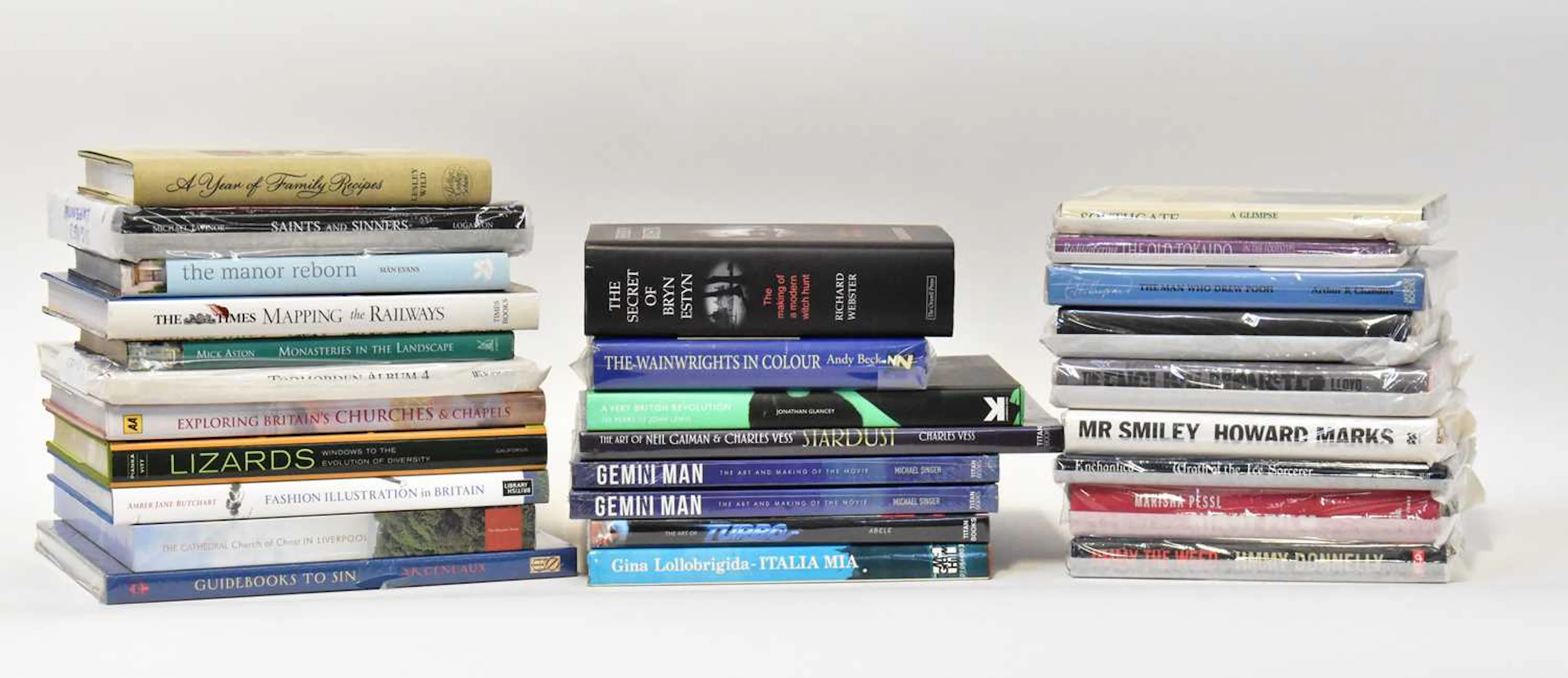 A mixed lot of books