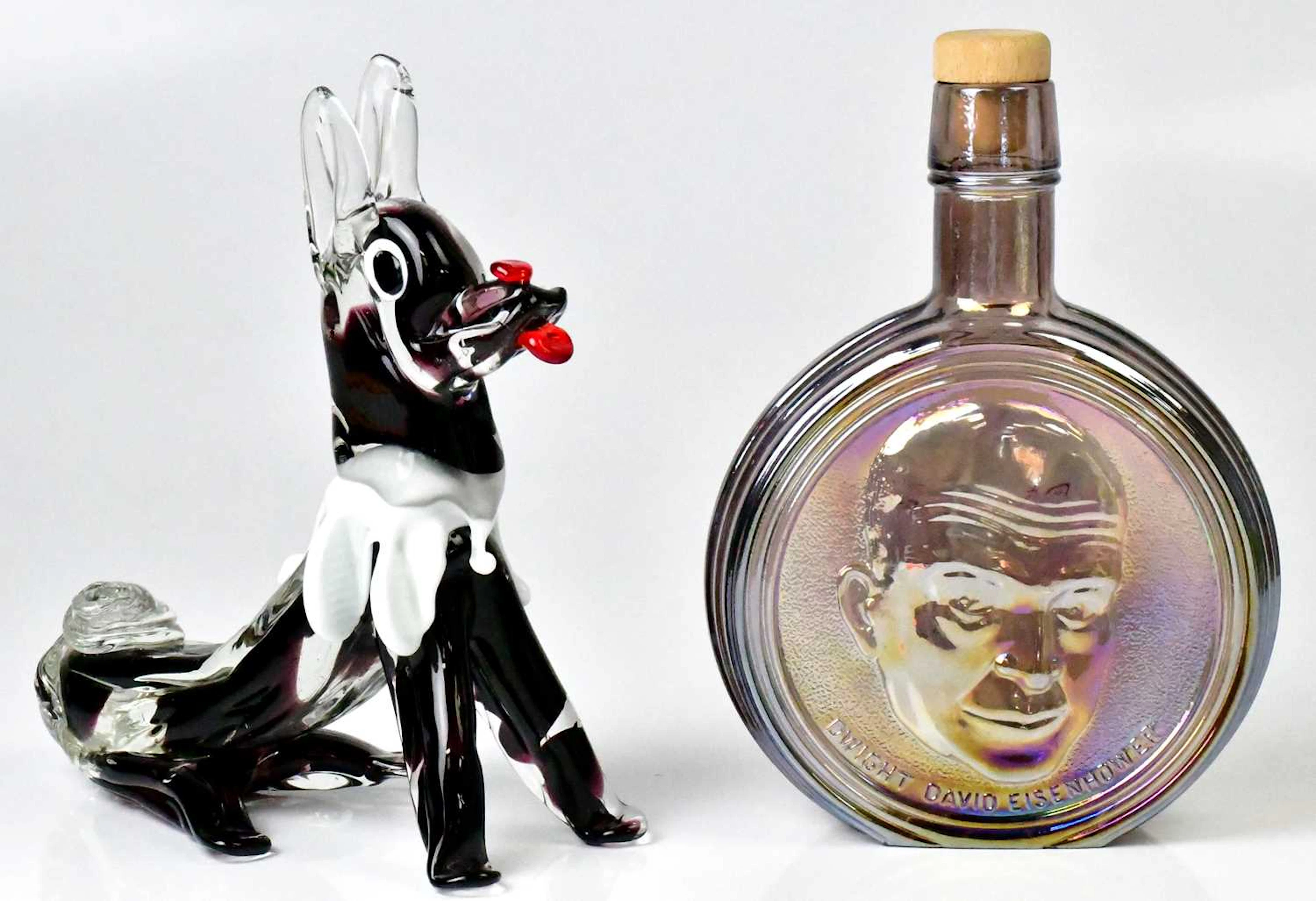 WHEATON; a boxed 34th President of the United States lustre decanter