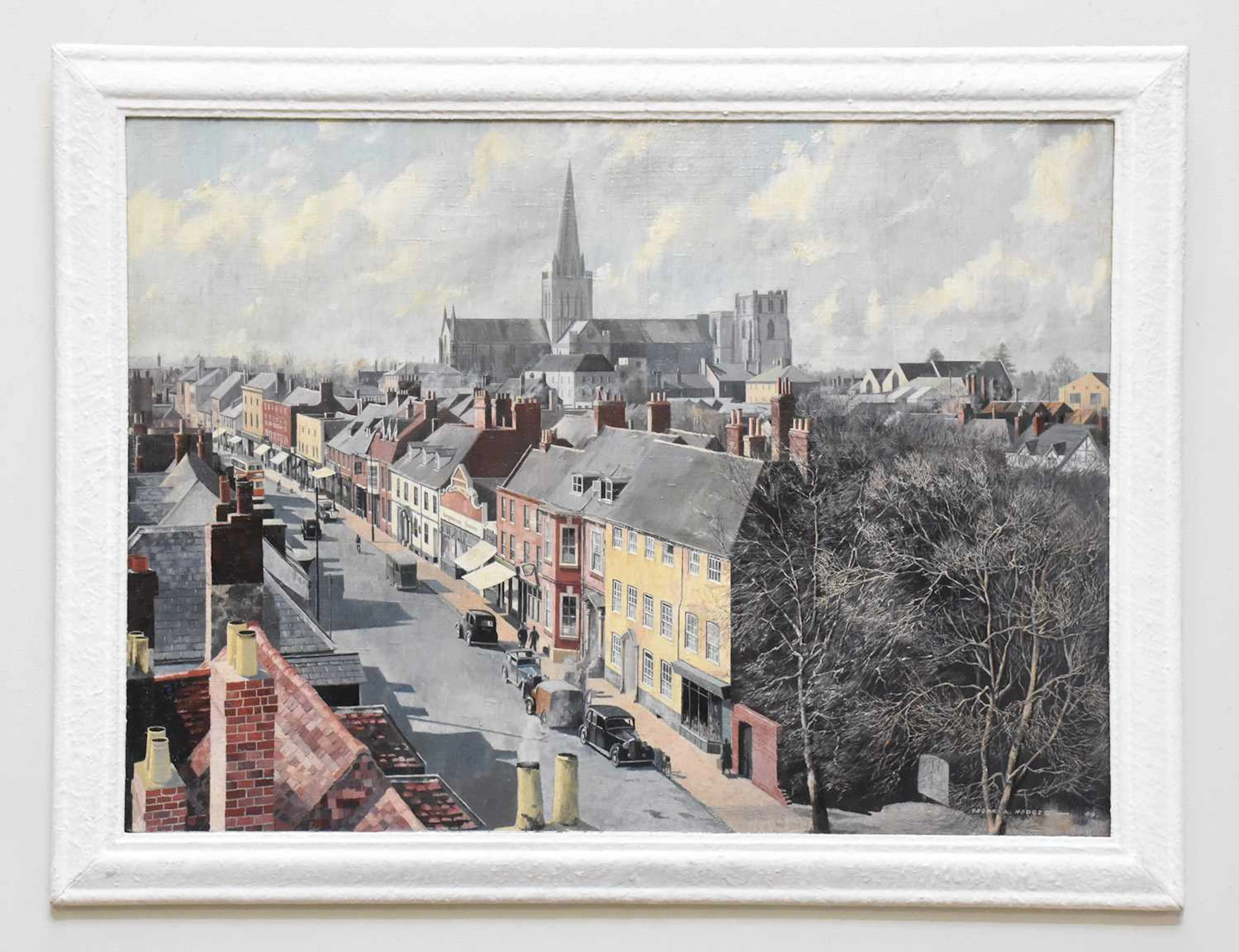 EDGAR HODGES (1928-2025); oil on board