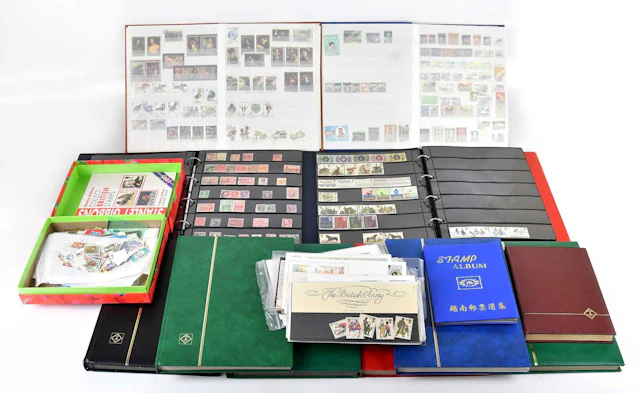 WORLD; in stock books or albums