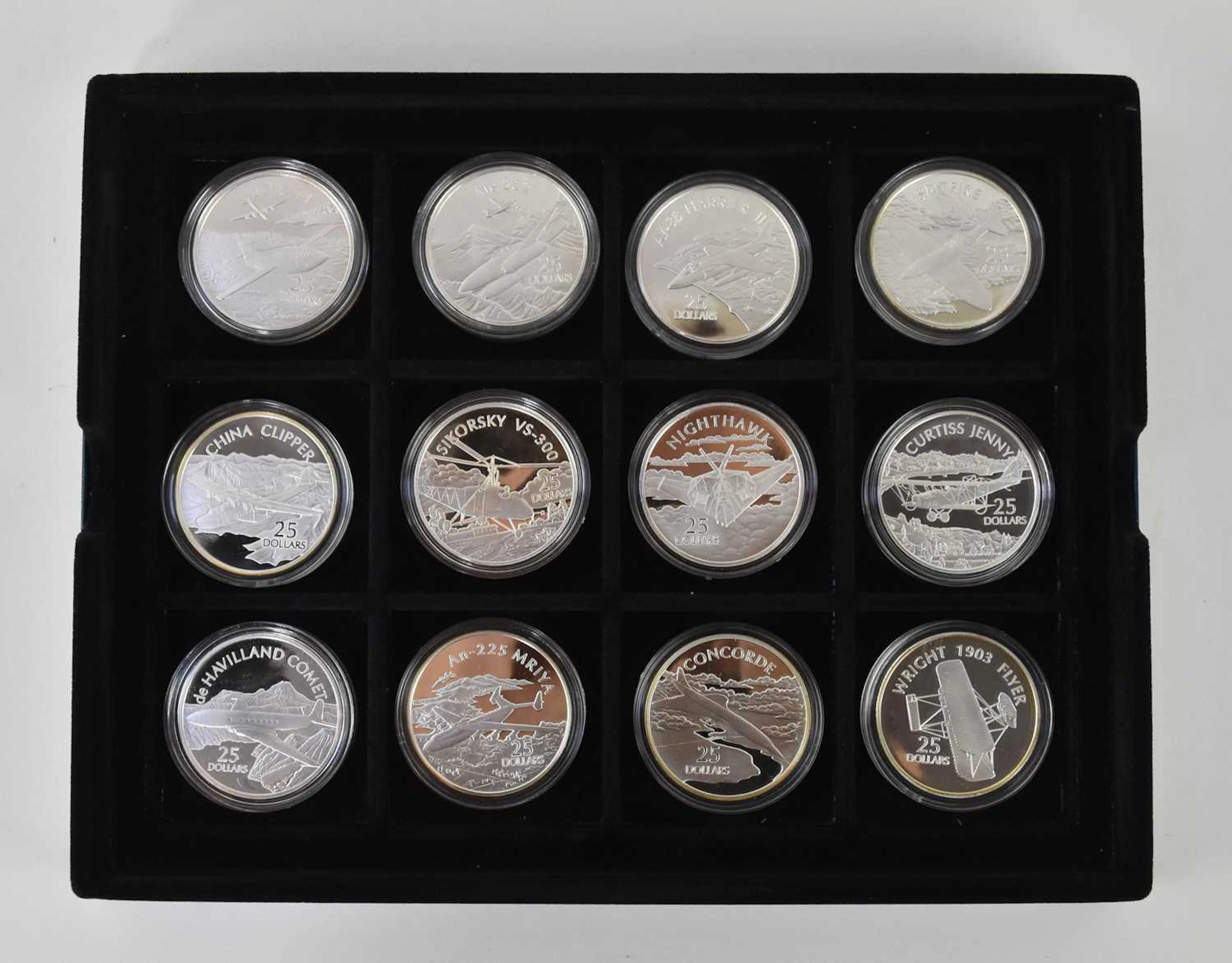 ROYAL MINT; a cased encapsulated silver proof twelve-coin set