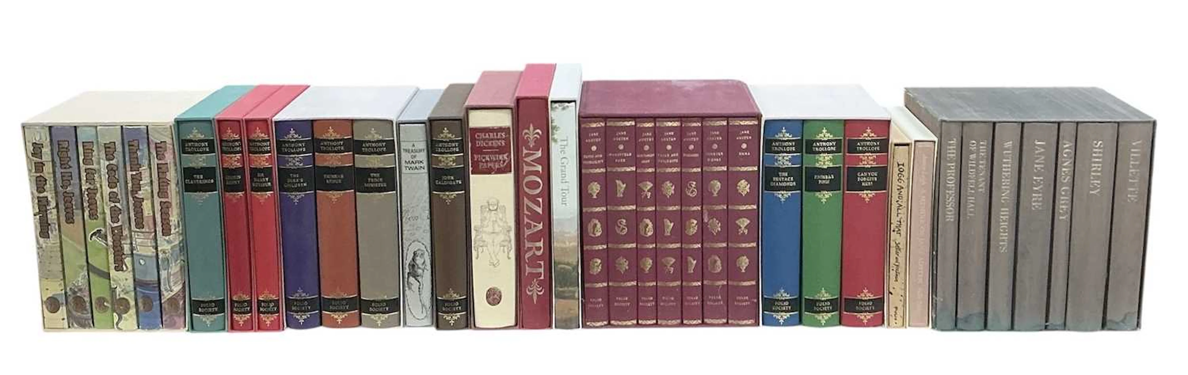 FOLIO SOCIETY; fifteen assorted books including five Anthony Trollope cased sets