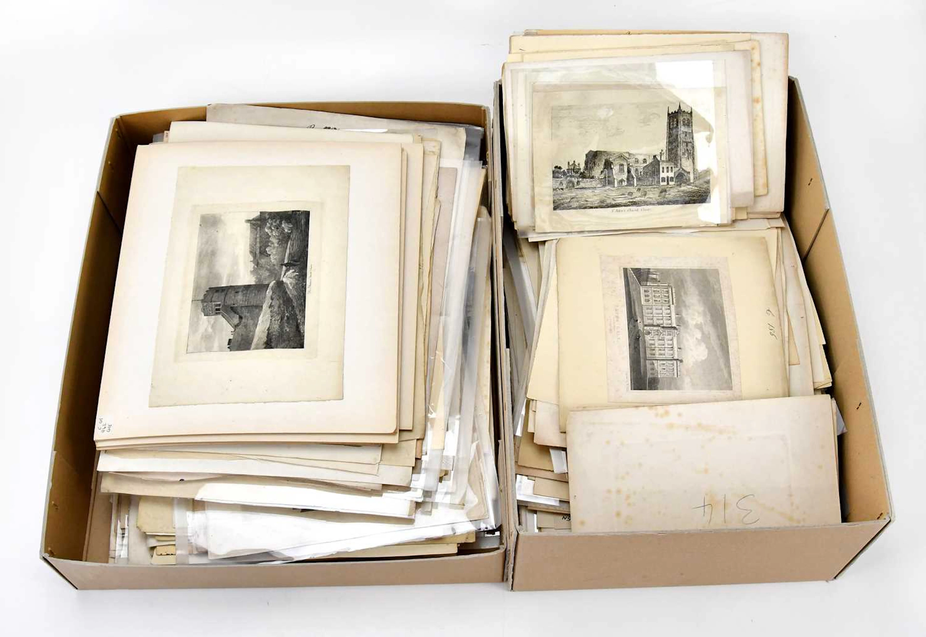 A large collection of 18th century and later engravings and prints