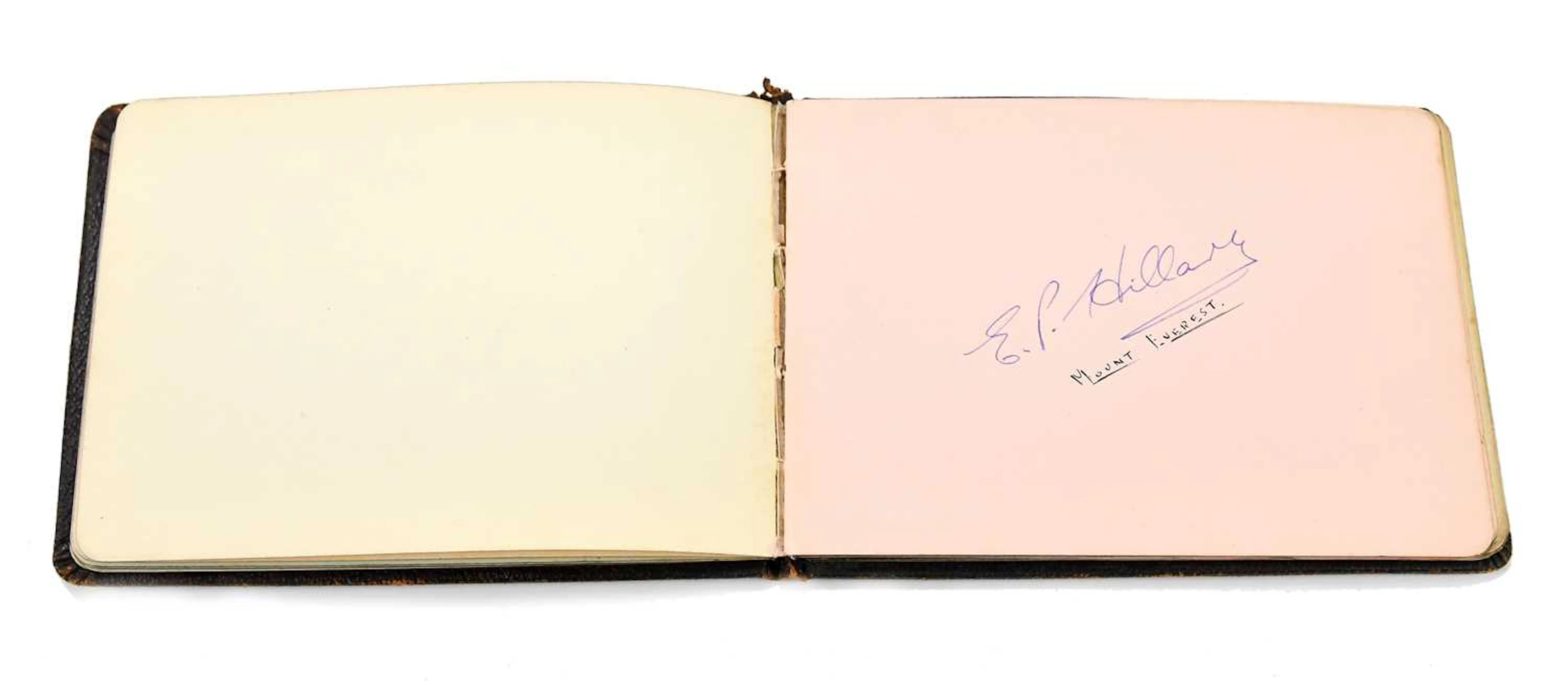 An autograph album to include