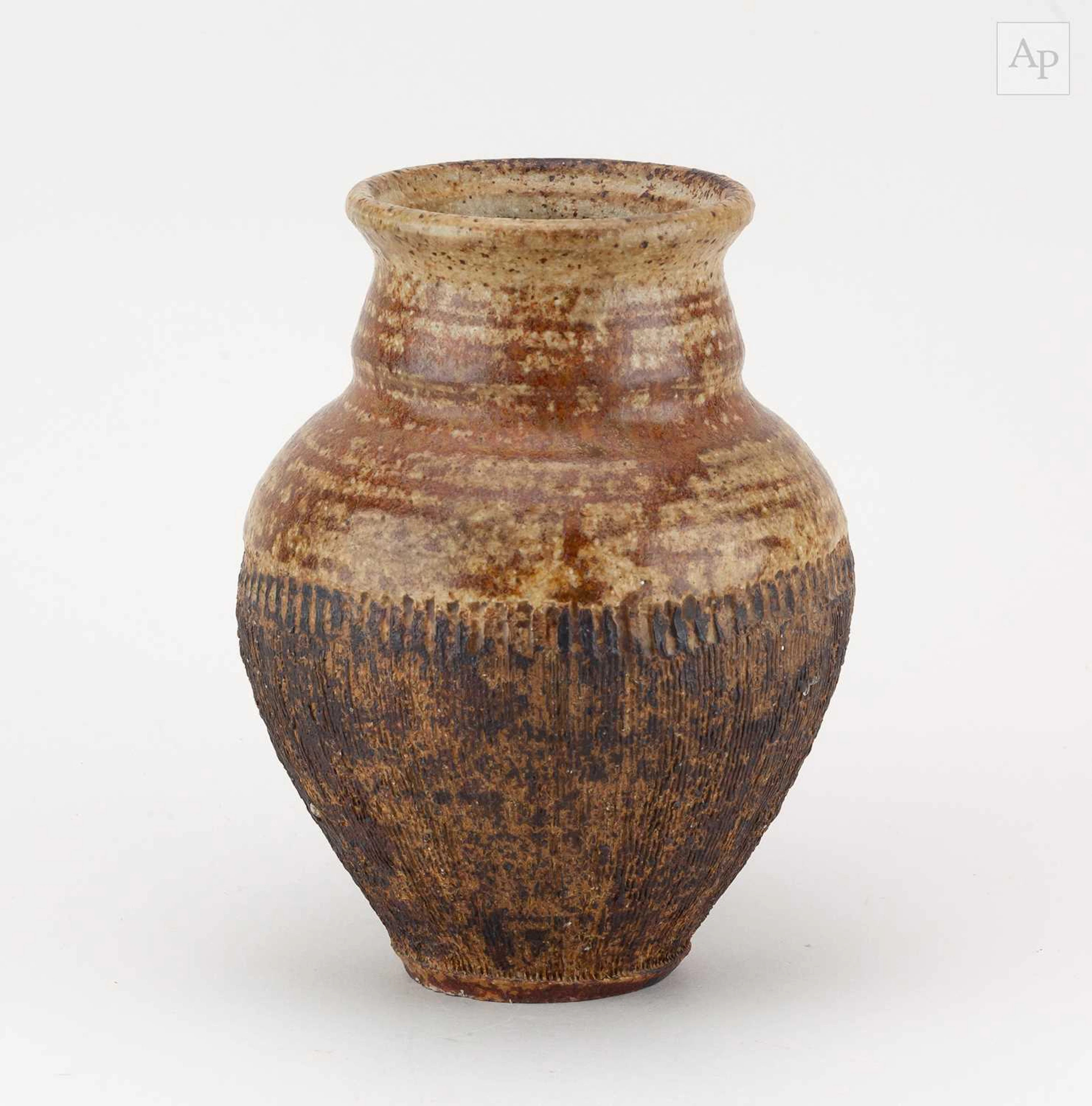 RAY MARSHALL (1913-1986); a stoneware vase covered in...