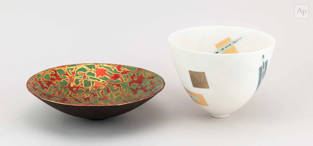 TONY LAVERICK (born 1961); a deep white porcelain bowl...