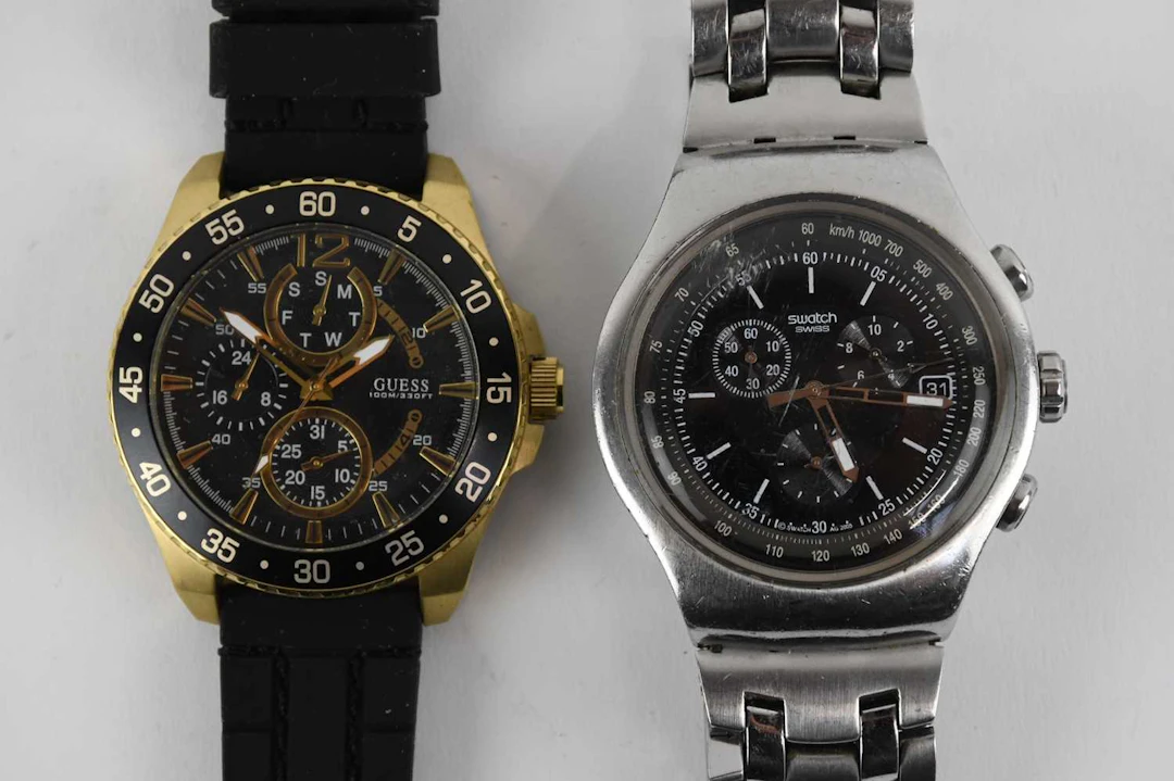 SWATCH; a gentleman’s stainless steel automatic chronograph wristwatch