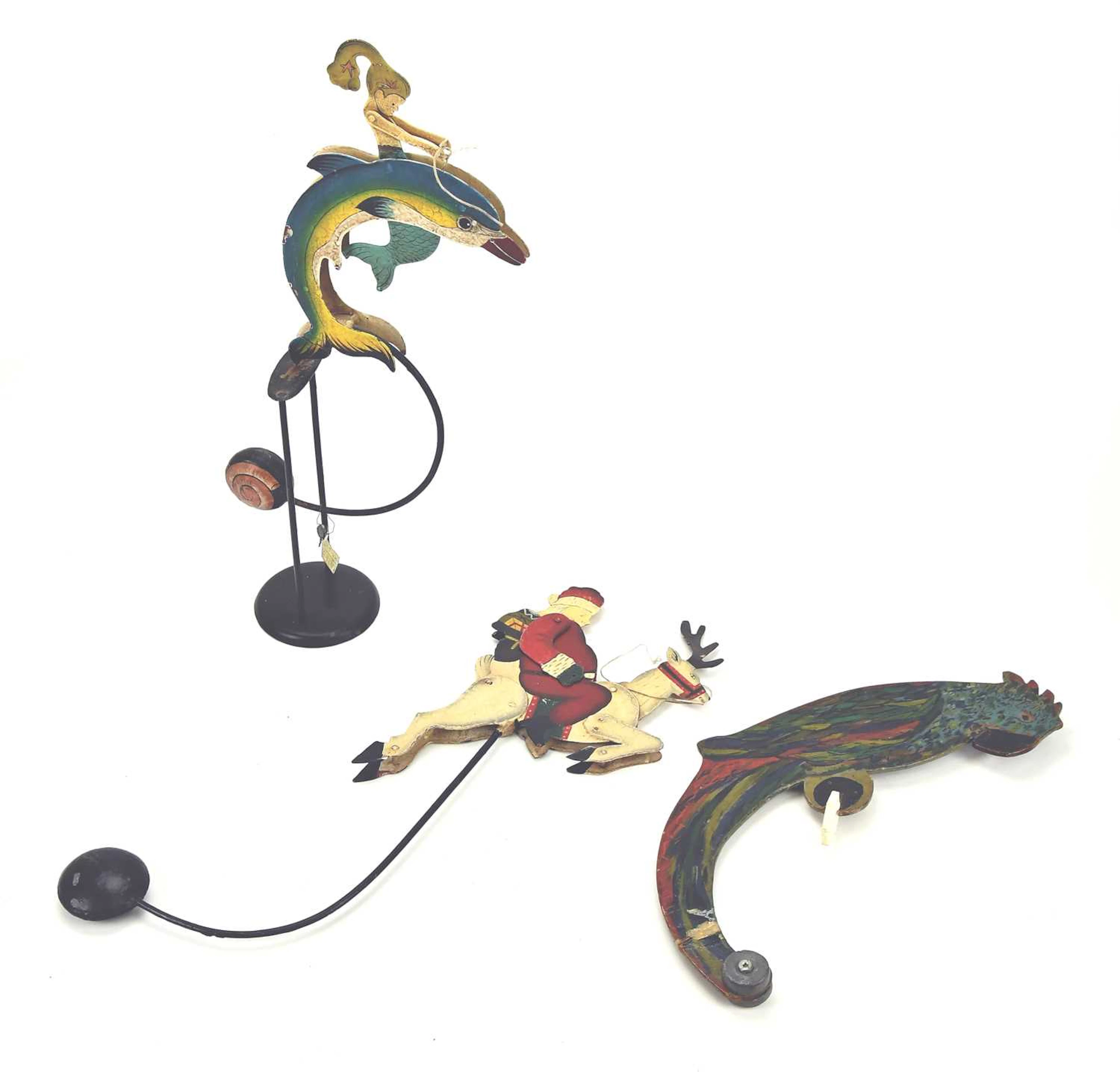Three balance sculptures