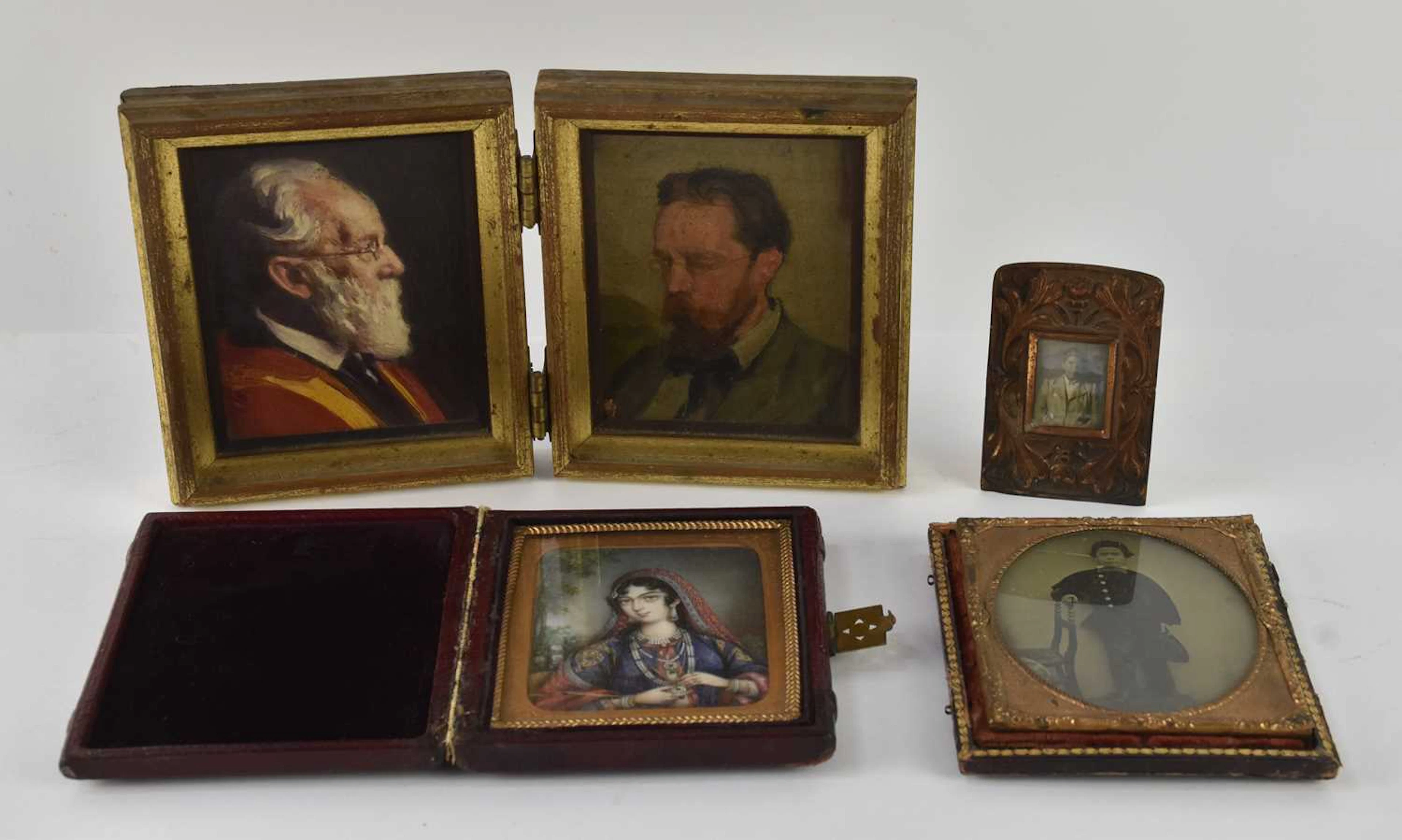 An interesting late 19th/early 20th century hand painted...