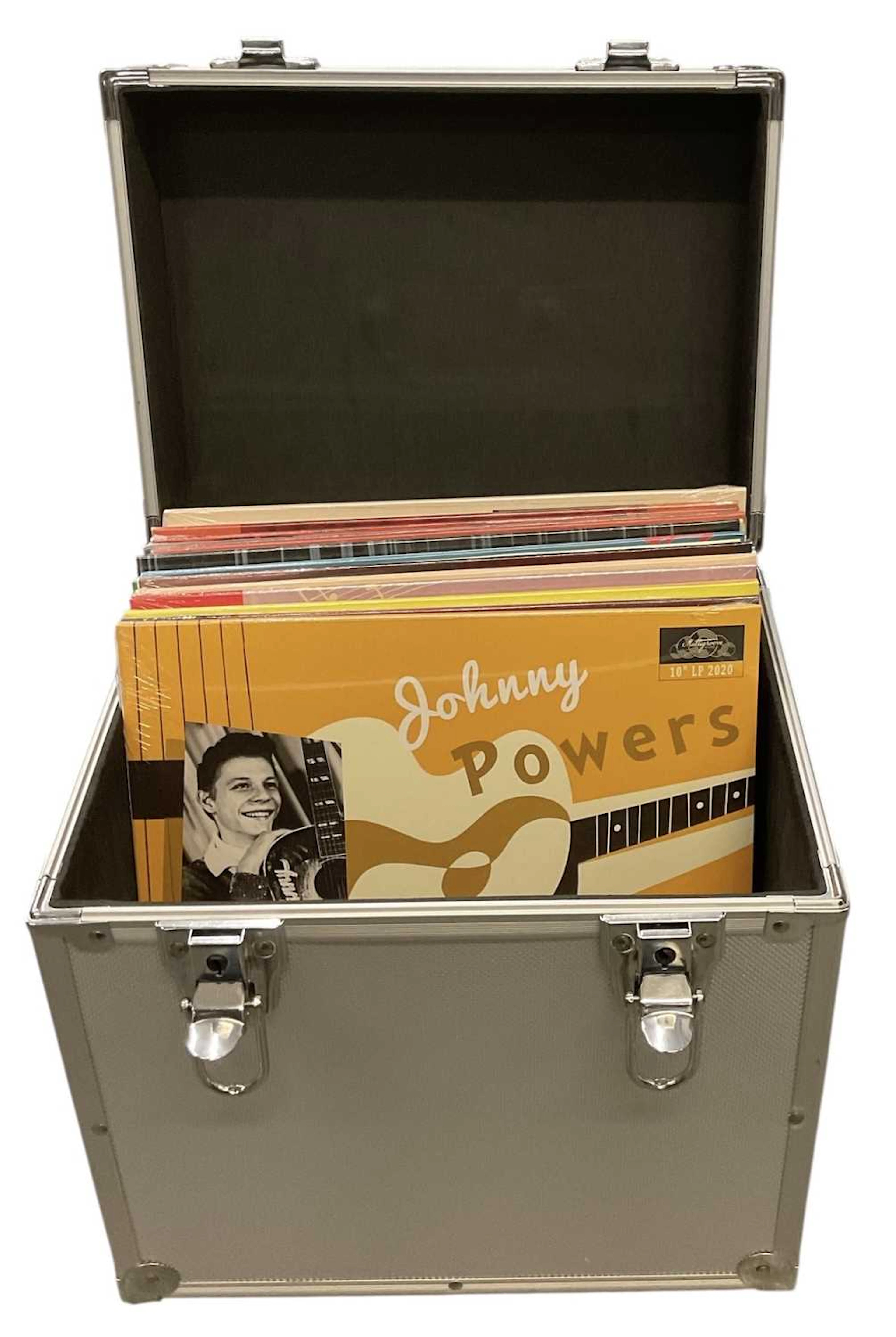 A selection of mainly 10 inch rockabilly reissue albums