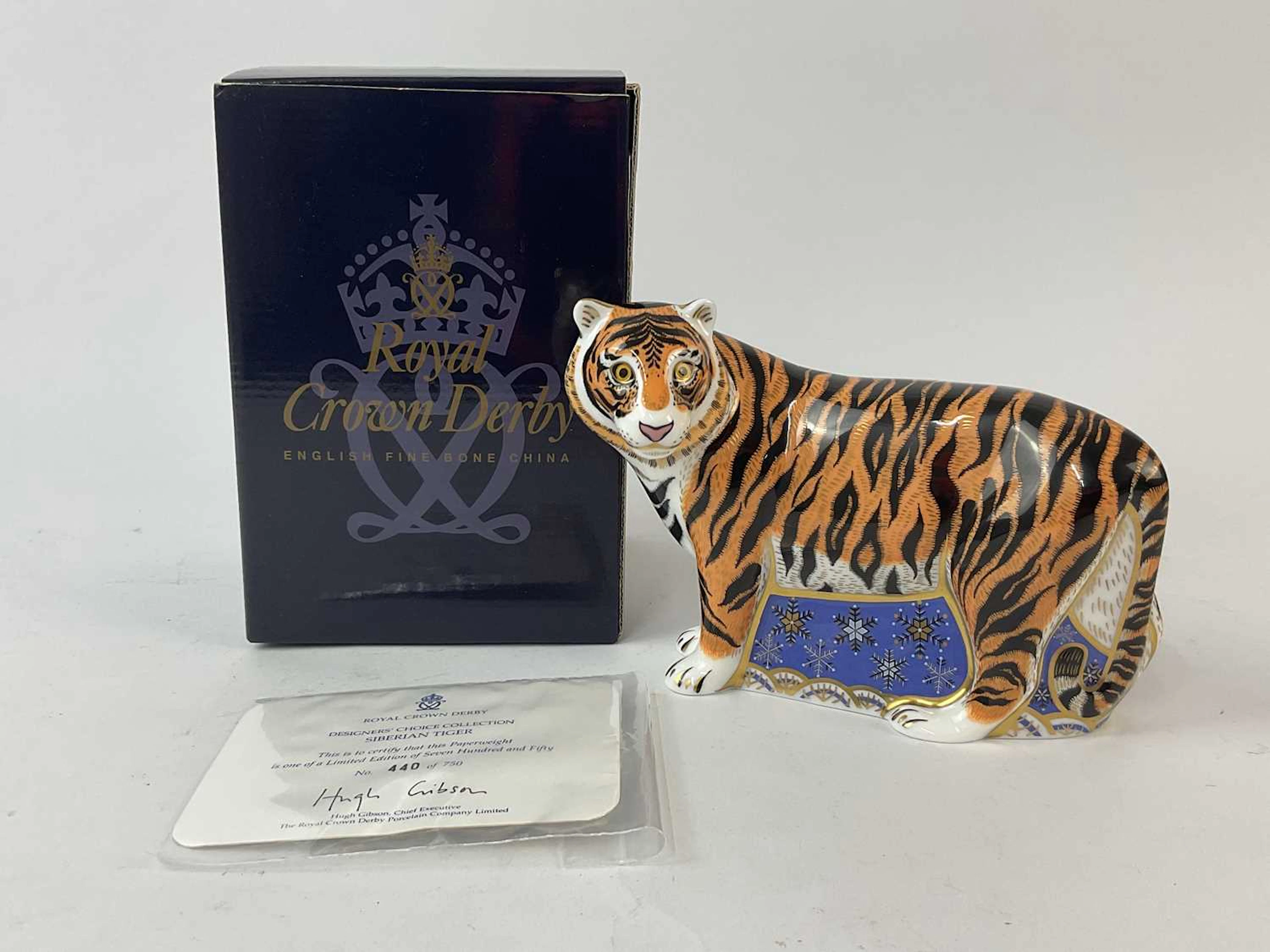 ROYAL CROWN DERBY; 'Siberian Tiger' figure